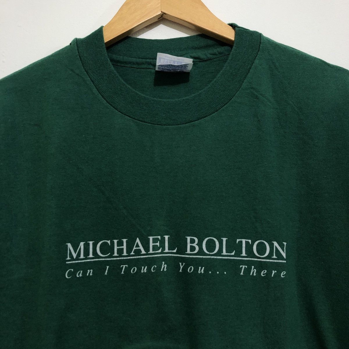 Vintage Vintage Michael Bolton Can I Touch You There T-Shirt Size US L / EU 52-54 / 3 - 2 Thumbnail