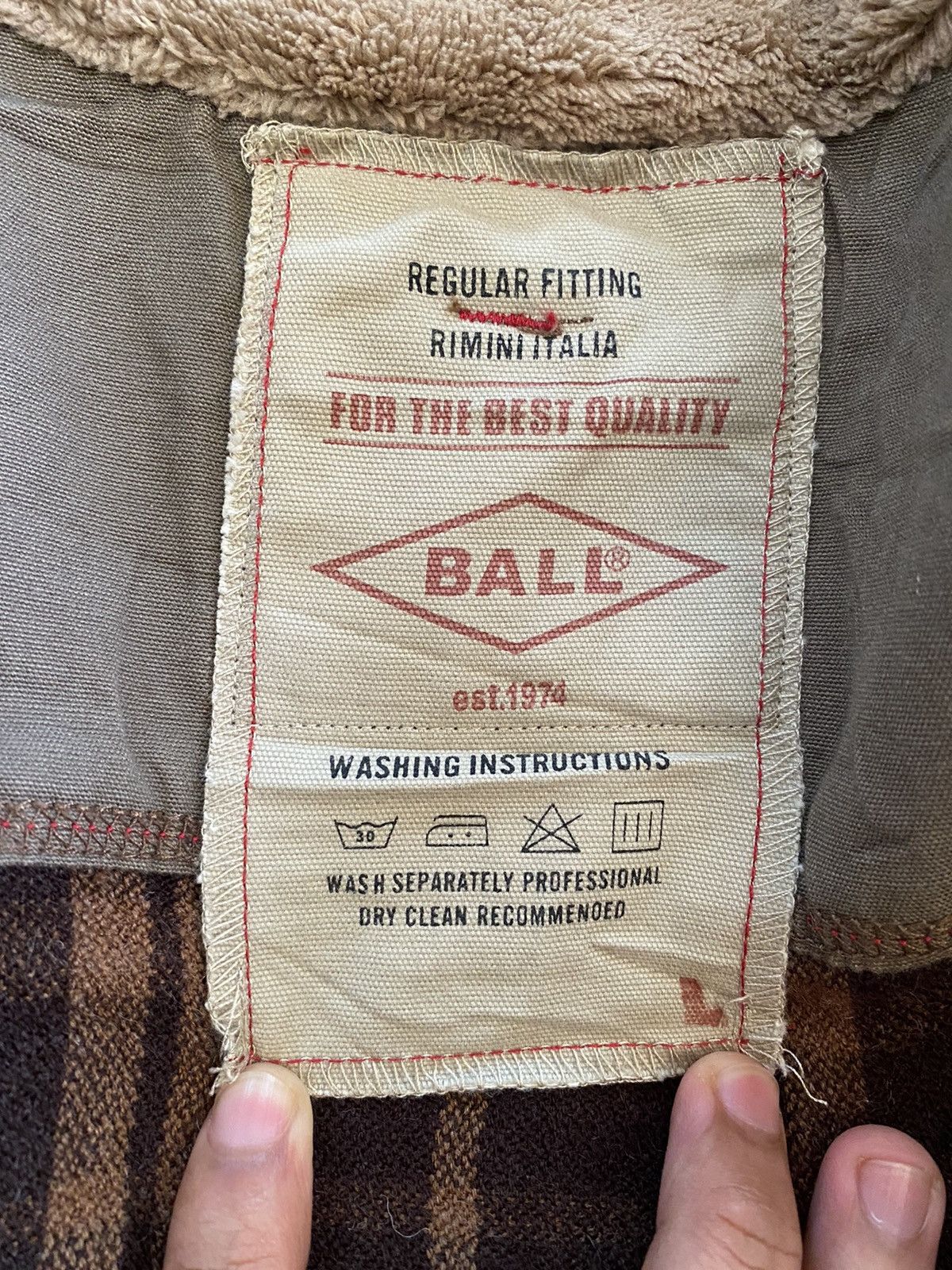 If Six Was Nine Vintage Ball Est1974 Rimini Italia ball Jacket Fleece Collar Size US M / EU 48-50 / 2 - 8 Thumbnail