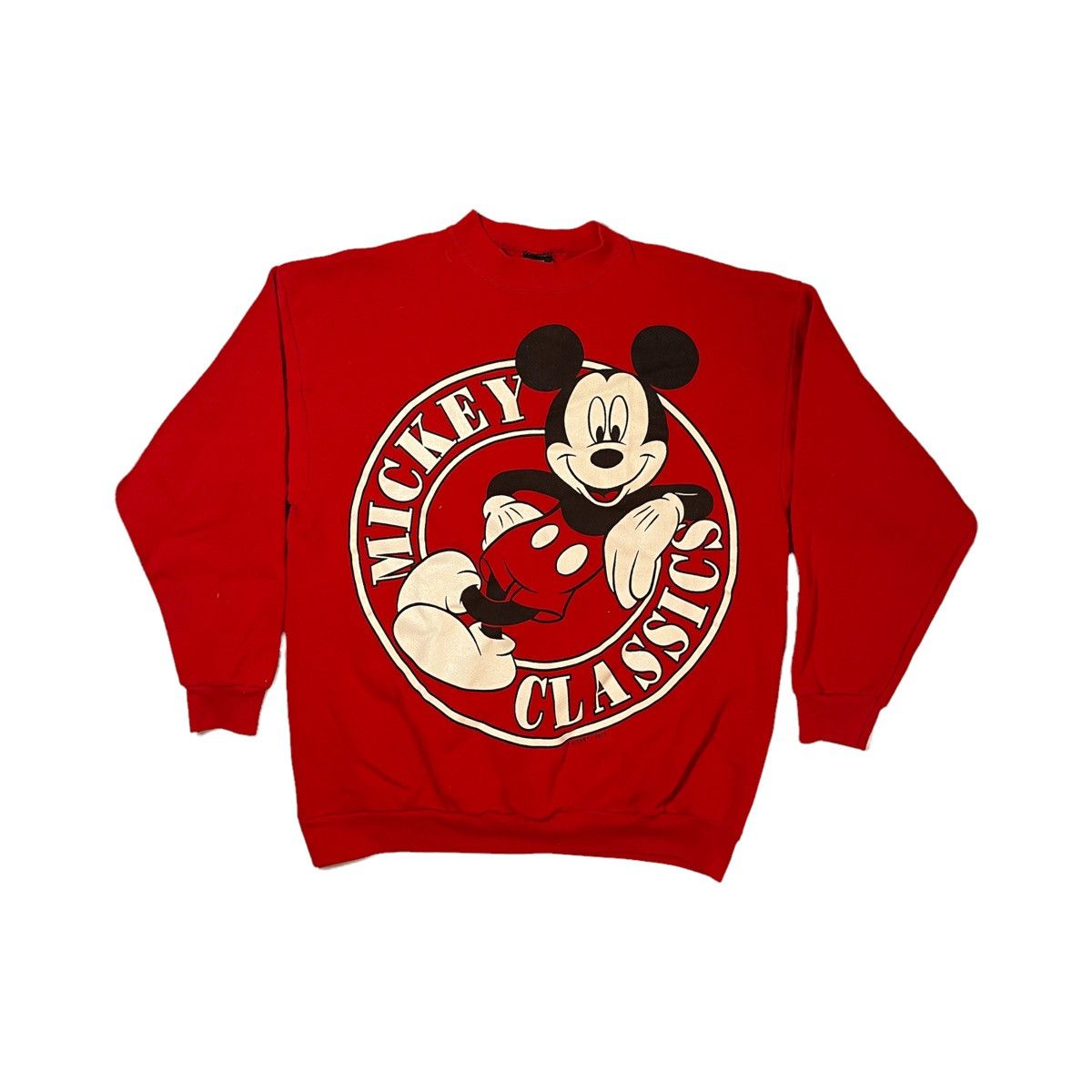 【和ぶぅ様】90's Vintage / Mickey Unlimited Vintage 90s Mickey Unlimited Crewneck Sweatshirt Red Pluto