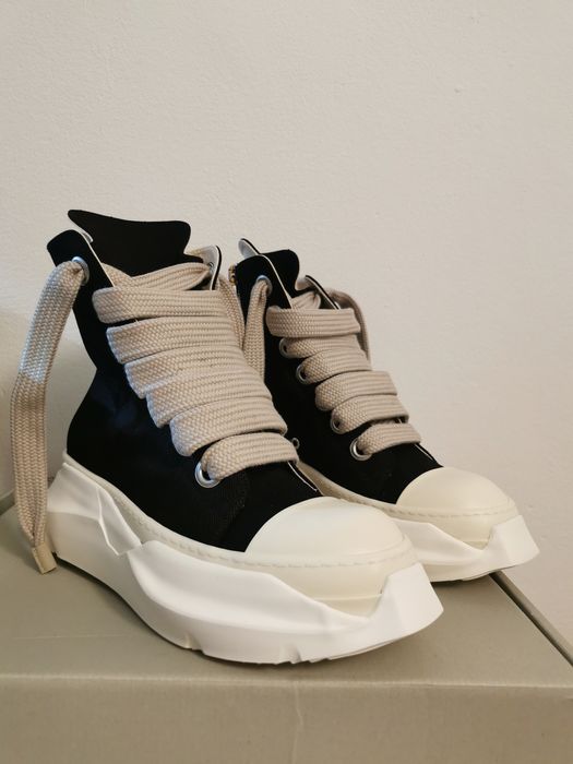 Rick Owens Drkshdw Jumbo Lace High-Top Abstract Ramones | Grailed