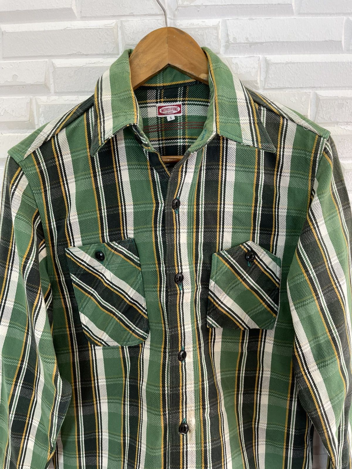 Beams Plus × Japanese Brand × Vintage VINTAGE BEAMS WORK CLOTHING SHIRT FLANNEL Size US S / EU 44-46 / 1 - 2 Thumbnail