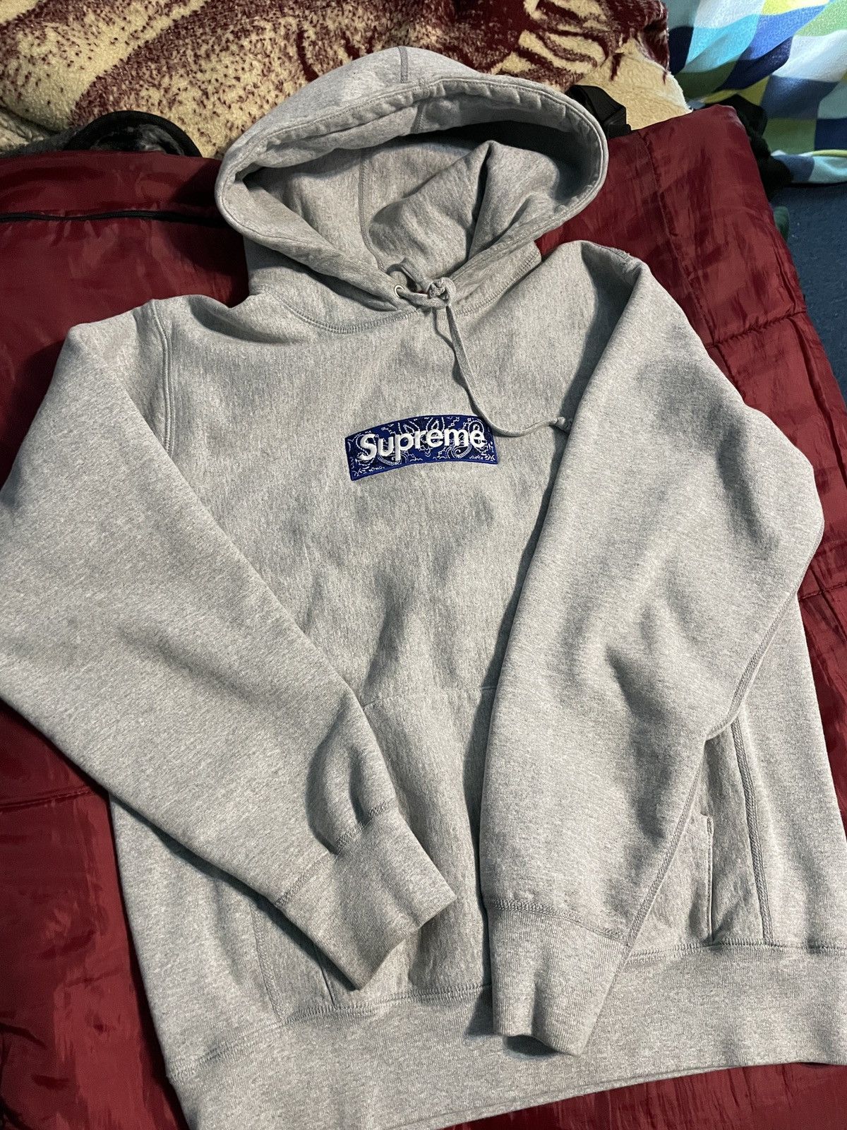 Supreme Supreme Bandana Box Logo Hoodie | Grailed