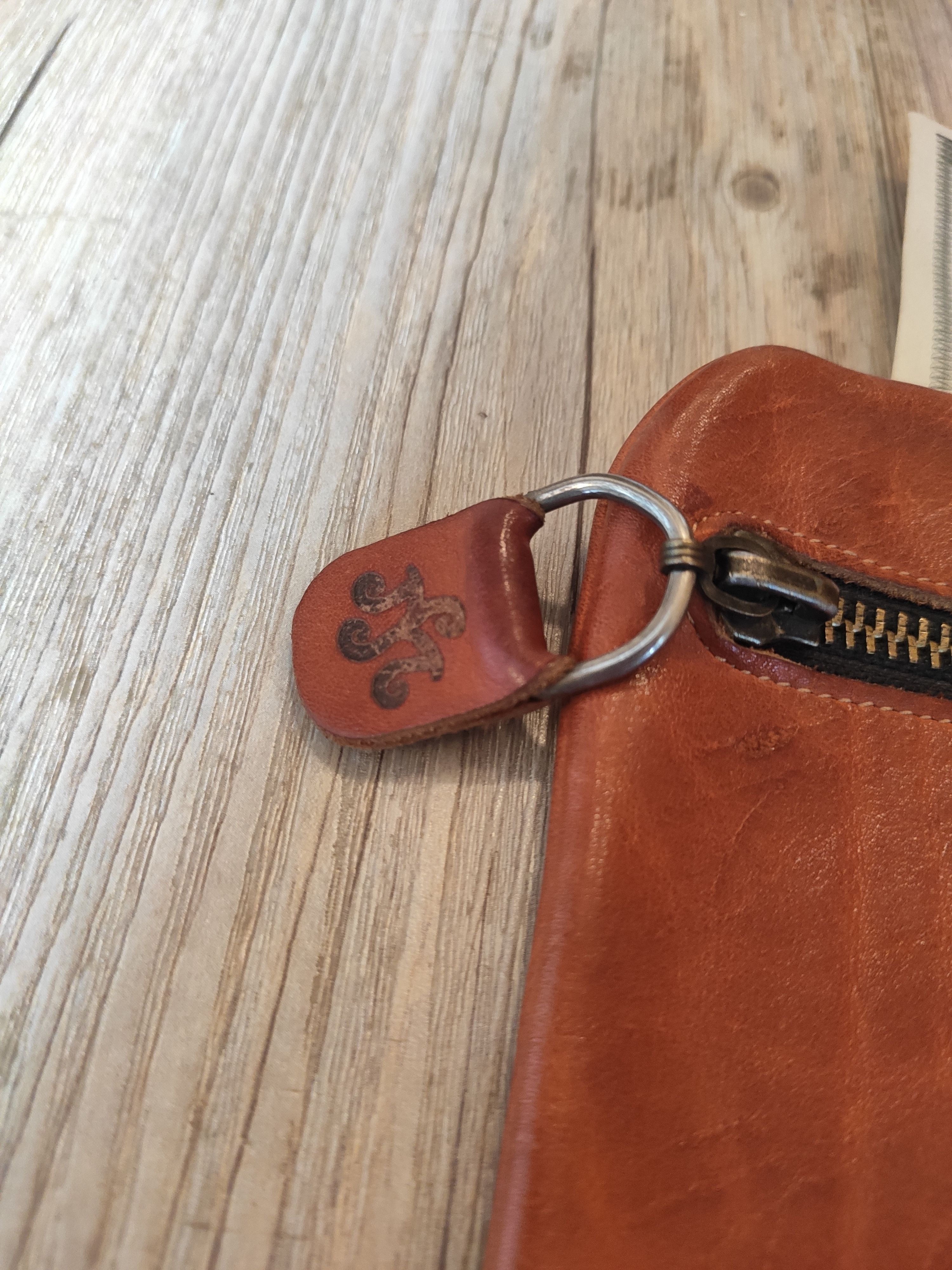 Other Boiled leather clutch.Like GUIDI or A1923 Size ONE SIZE - 3 Thumbnail