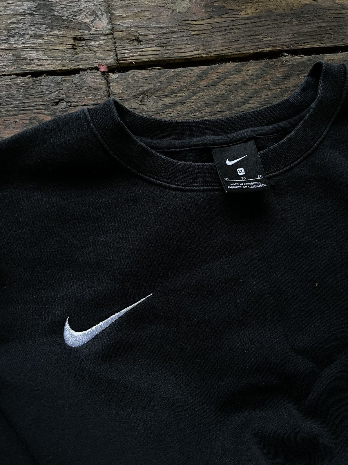 Nike × Vintage RARE NIKE DRILL LEFT SMALL SWOOSH SWEATSHIRT XL TECH FLEEC Size US XL / EU 56 / 4 - 3 Thumbnail