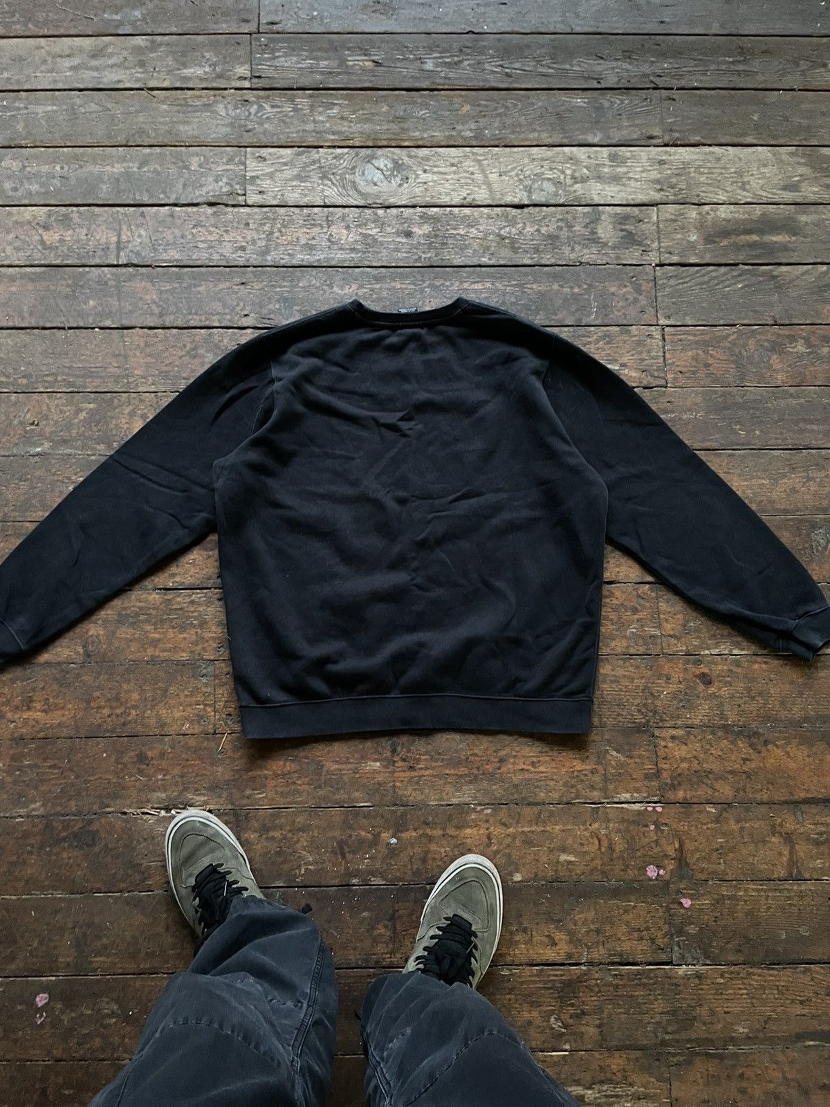 Nike × Vintage RARE NIKE DRILL LEFT SMALL SWOOSH SWEATSHIRT XL TECH FLEEC Size US XL / EU 56 / 4 - 6 Thumbnail