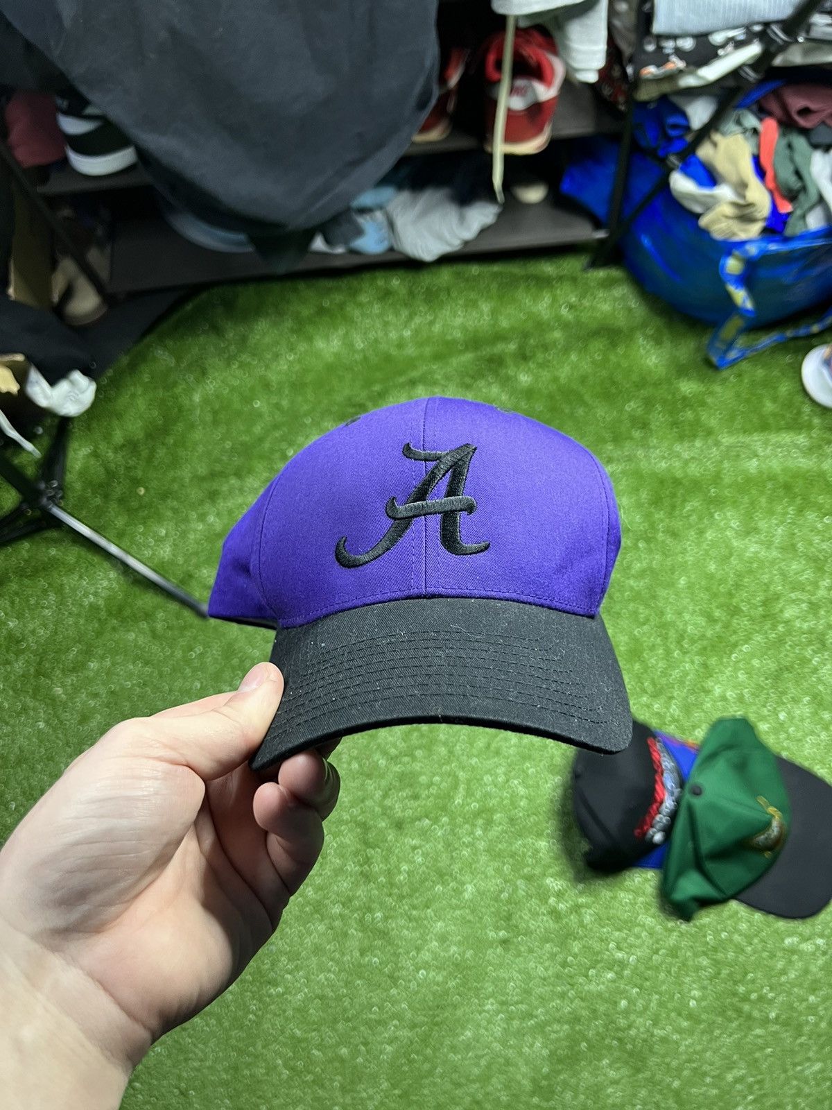 MLB × Vintage vintage atlanta braves purple and black dad hat Size ONE SIZE - 1 Thumbnail
