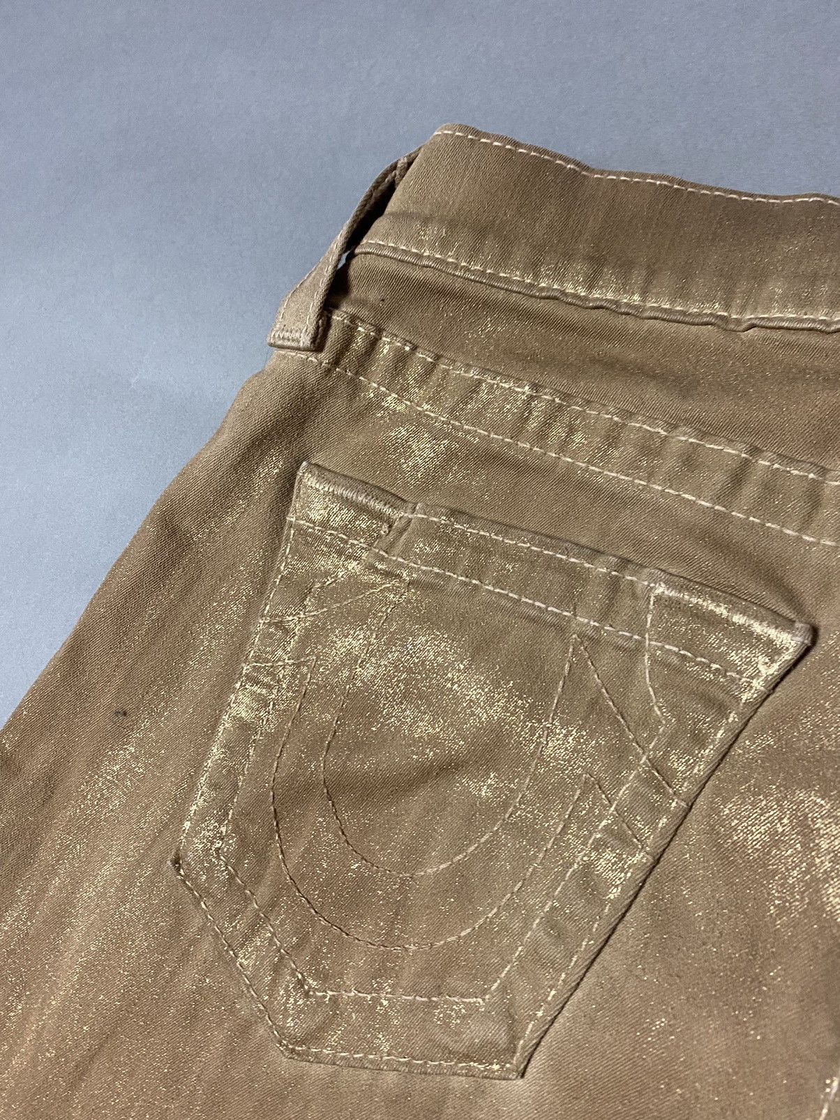 Other True Religion vintage gold jeans Y2K denim pants Size US 27 - 4 Thumbnail