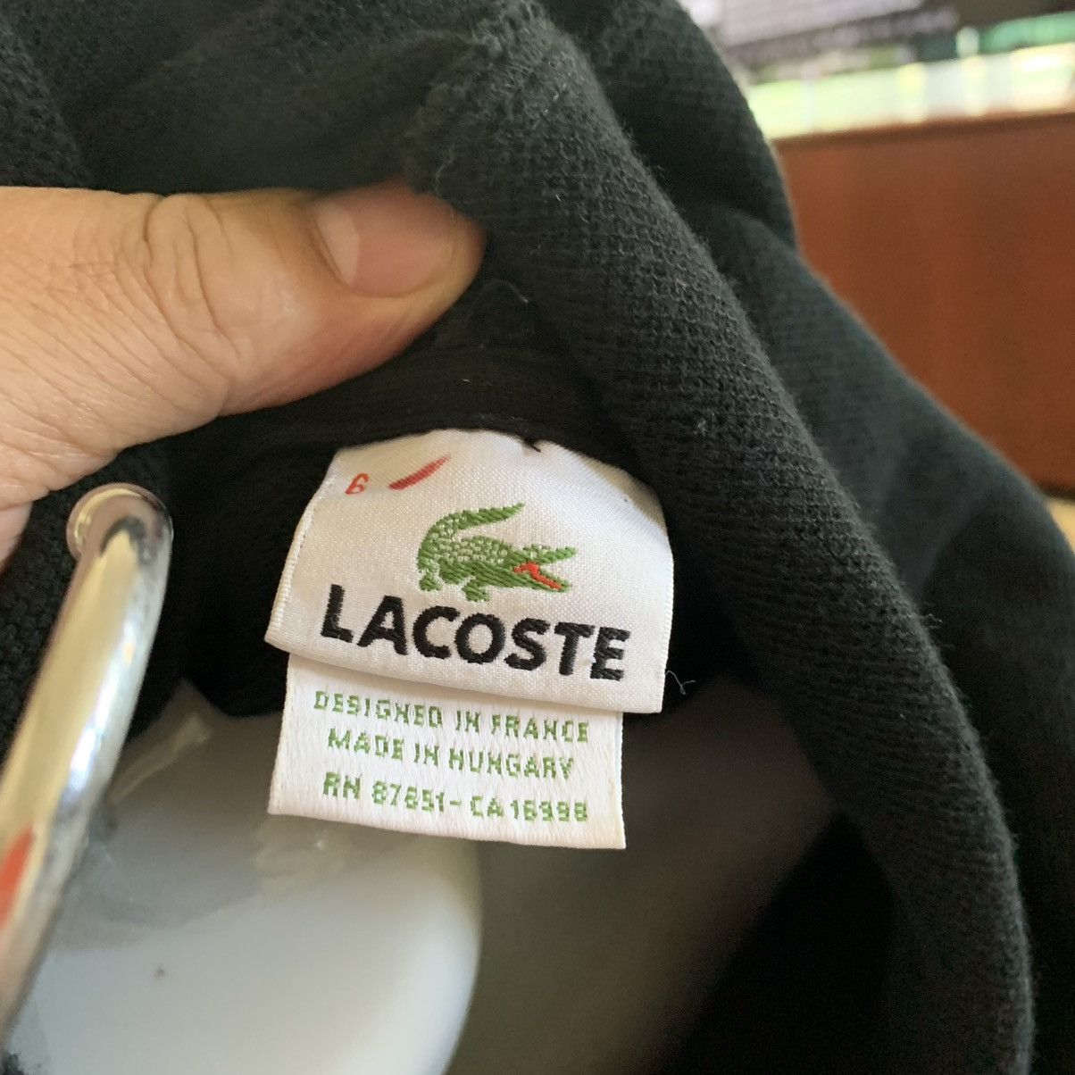 Lacoste Zippered Cotton Textured hoodie Size US XL / EU 56 / 4 - 7 Thumbnail