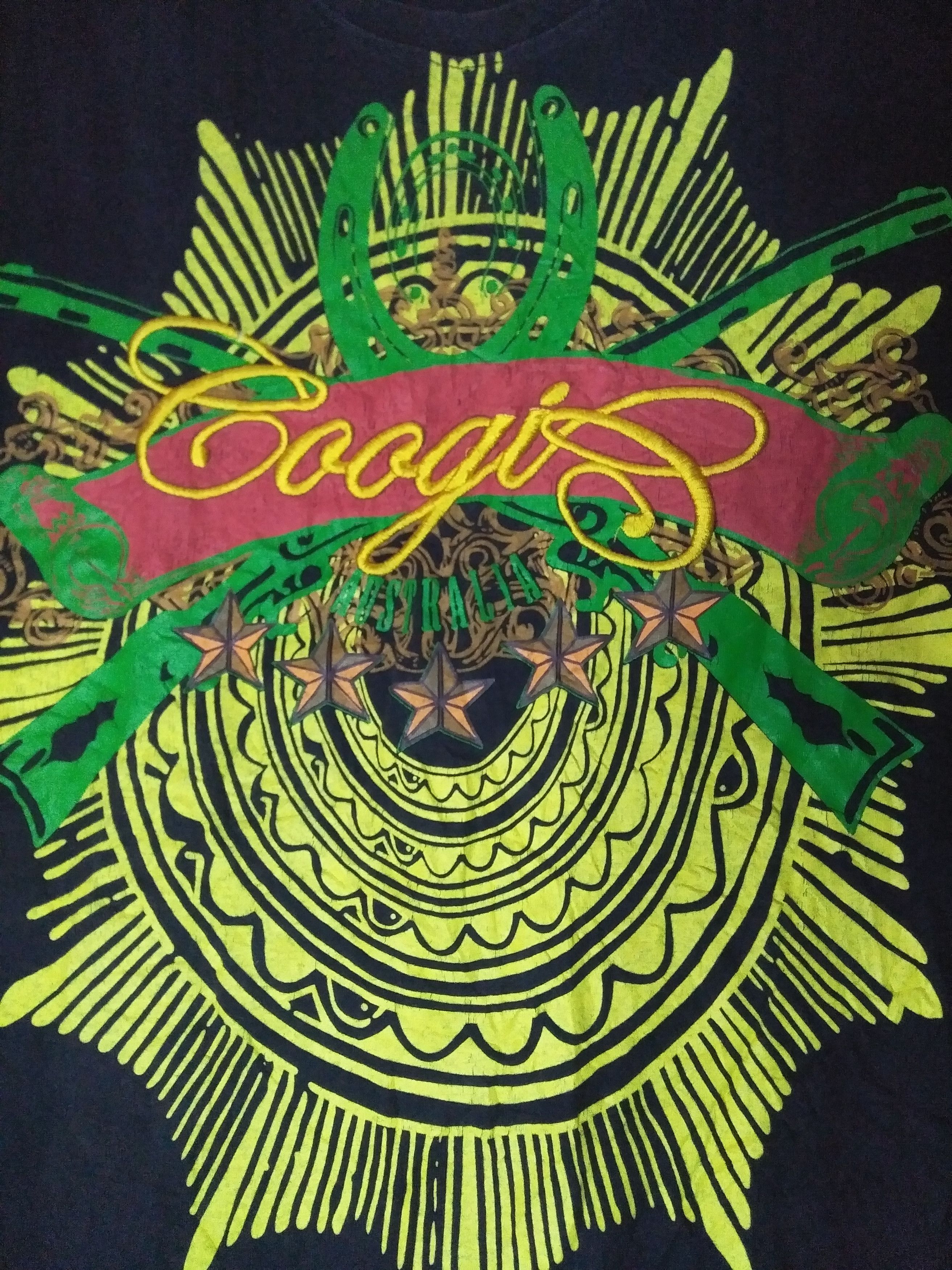 Coogi Coogi rare spell out embroidery black tee Size US XL / EU 56 / 4 - 2 Thumbnail