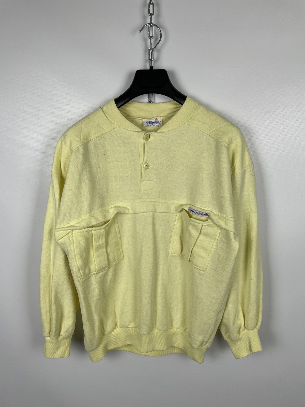 Ellesse × Vintage Vintage 80s Ellesse Sweatshirt Size US M / EU 48-50 / 2 - 1 Thumbnail