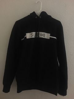 Supreme chest twill hot sale tape hooded sweatshirt