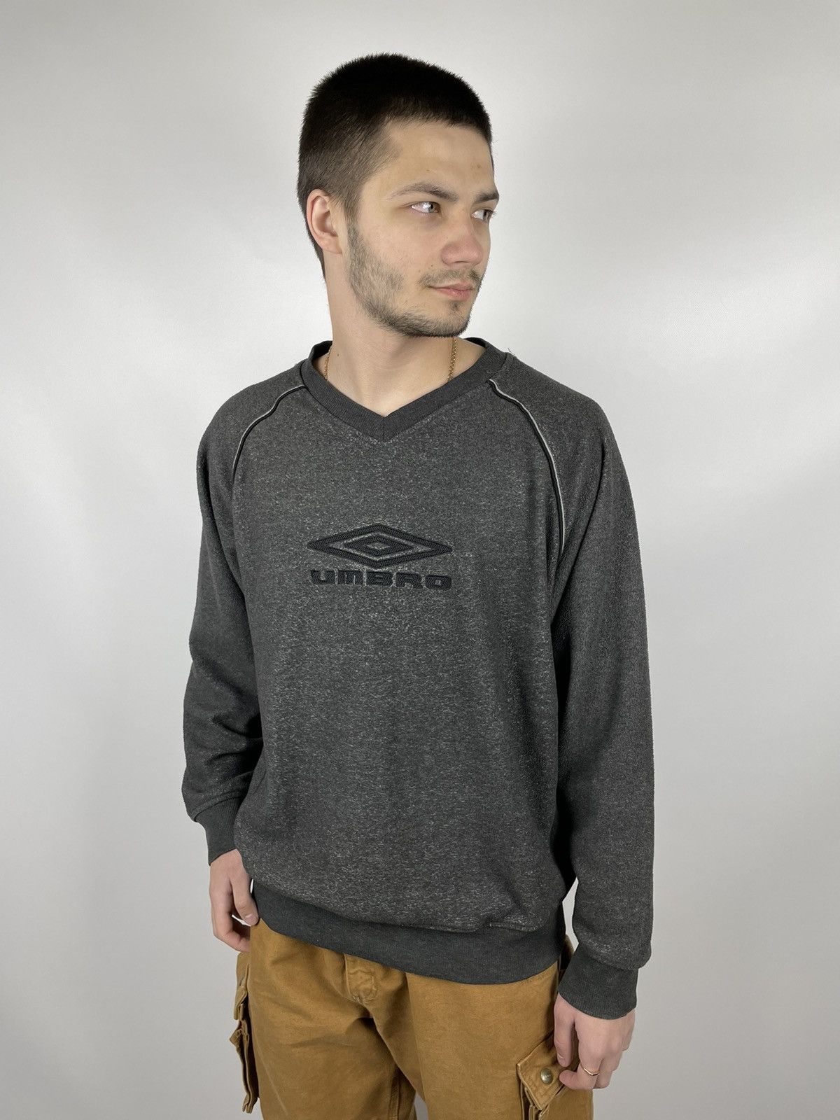 Umbro × Vintage Vintage 00s Umbro Big Logo Fleece Sweatshirt Size US M / EU 48-50 / 2 - 1 Thumbnail