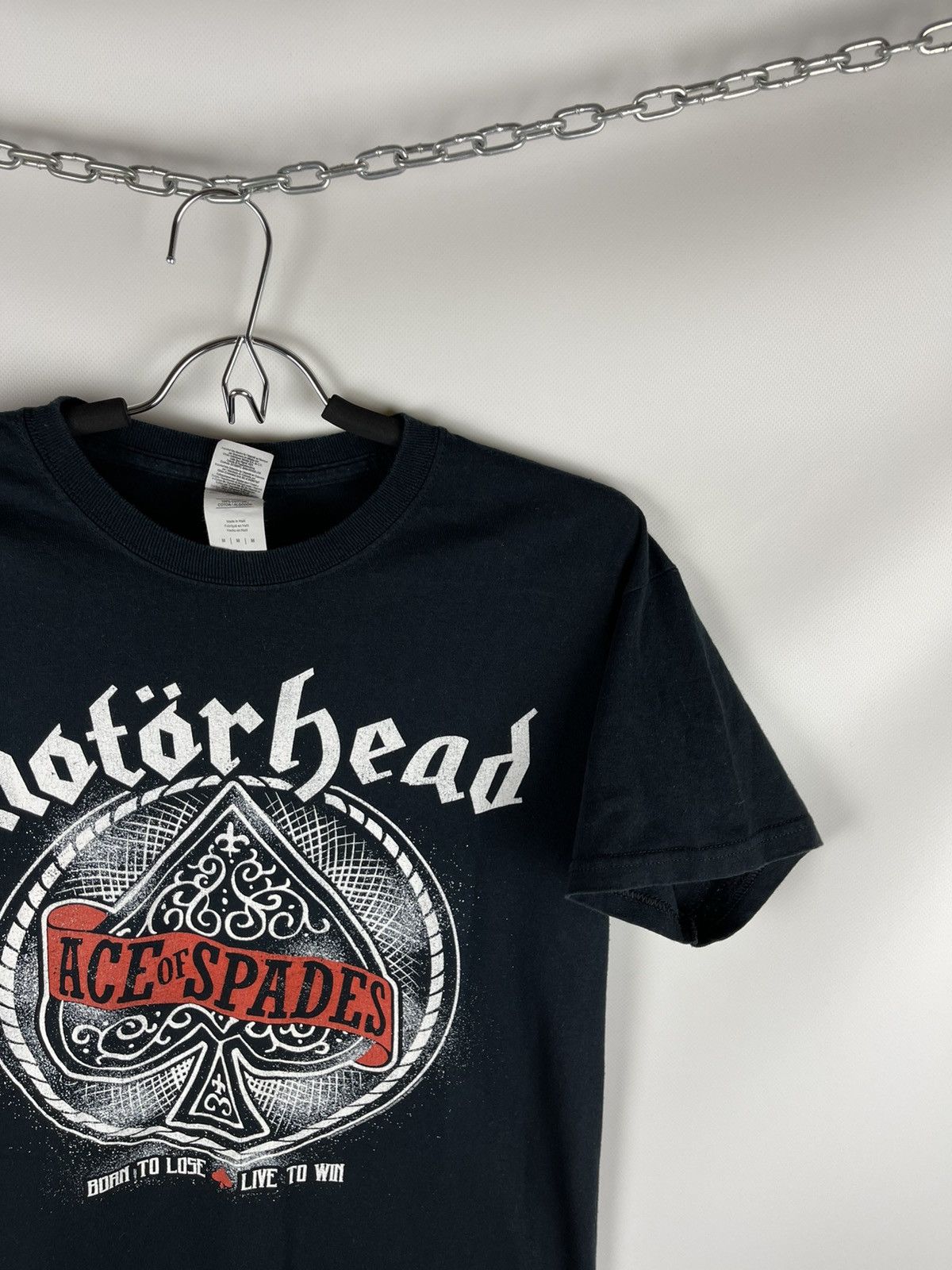 Band Tees Gildan Motörhead 2016 ace of spades born to lose love to win Size US M / EU 48-50 / 2 - 3 Thumbnail