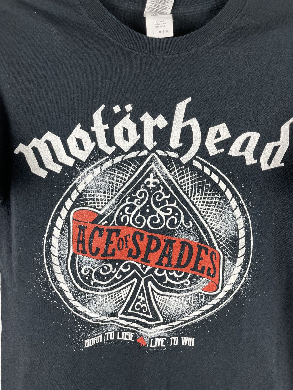 Band Tees Gildan Motörhead 2016 ace of spades born to lose love to win Size US M / EU 48-50 / 2 - 5 Thumbnail