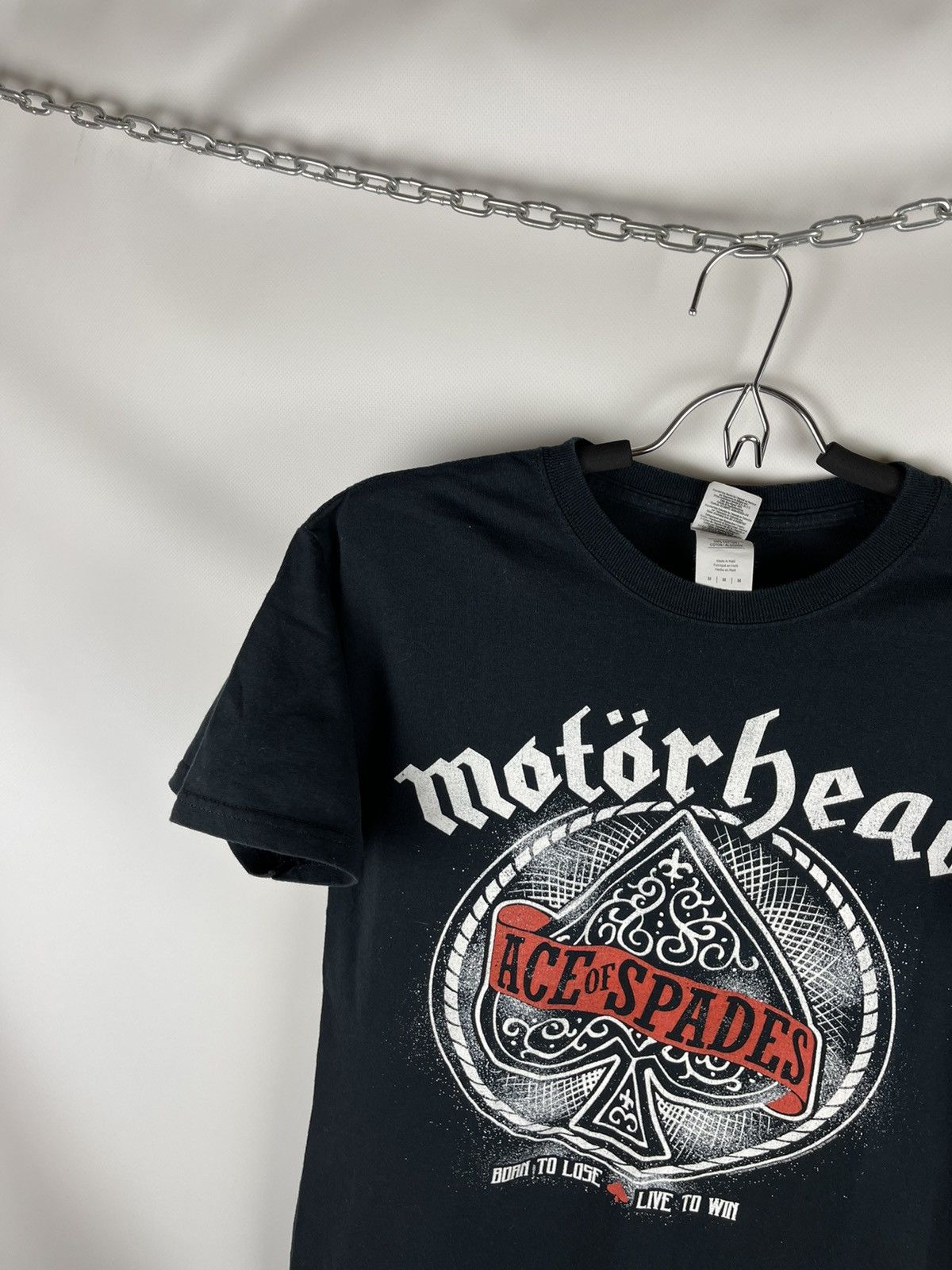 Band Tees Gildan Motörhead 2016 ace of spades born to lose love to win Size US M / EU 48-50 / 2 - 2 Thumbnail