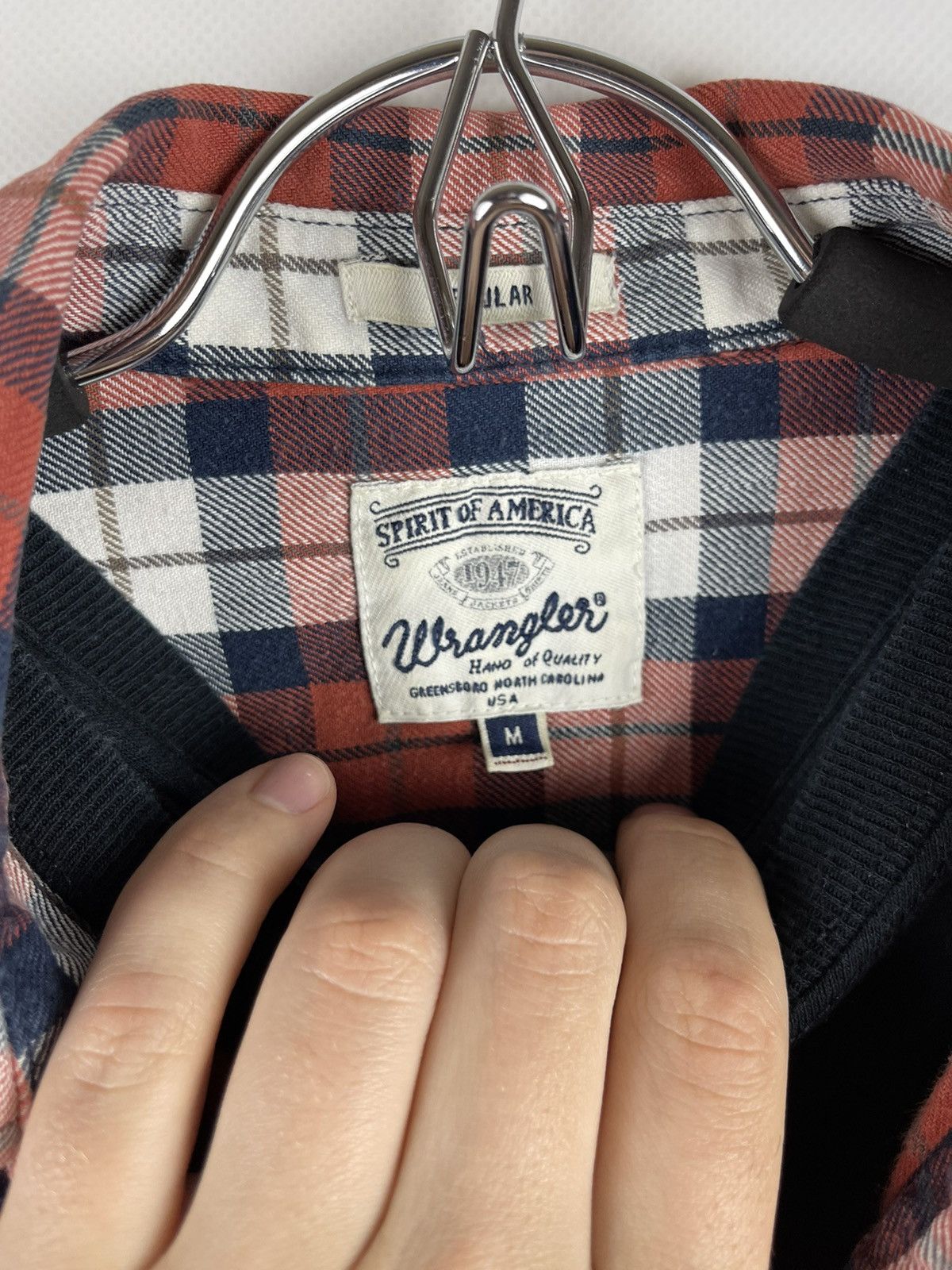 Flannel Wrangler checkered vintage red flannel travis Scott style Size US M / EU 48-50 / 2 - 6 Thumbnail