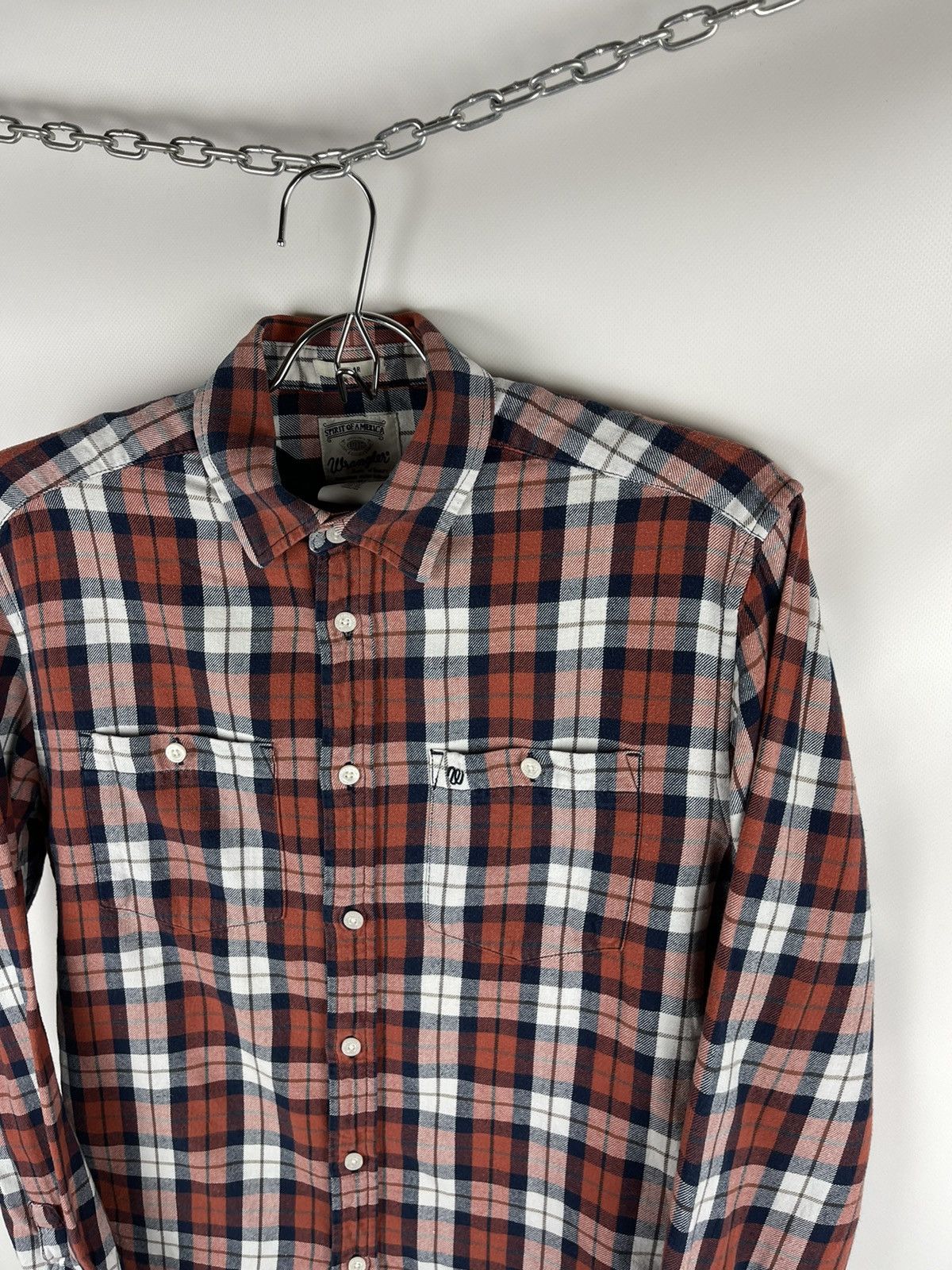 Flannel Wrangler checkered vintage red flannel travis Scott style Size US M / EU 48-50 / 2 - 9 Thumbnail