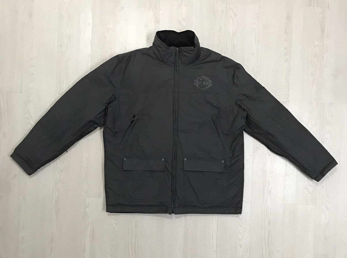 Harley Davidson × Vintage Harley Davidson Puffer Down Jacket Reversible Jacket Size US L / EU 52-54 / 3 - 3 Thumbnail
