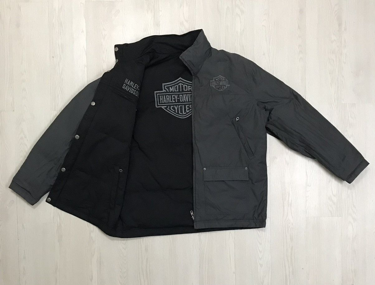 Harley Davidson × Vintage Harley Davidson Puffer Down Jacket Reversible Jacket Size US L / EU 52-54 / 3 - 16 Thumbnail