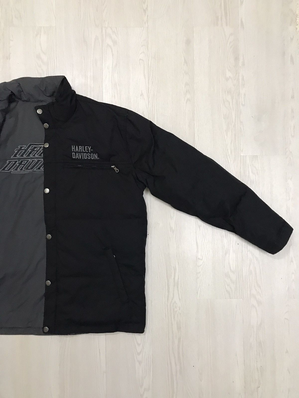 Harley Davidson × Vintage Harley Davidson Puffer Down Jacket Reversible Jacket Size US L / EU 52-54 / 3 - 14 Thumbnail