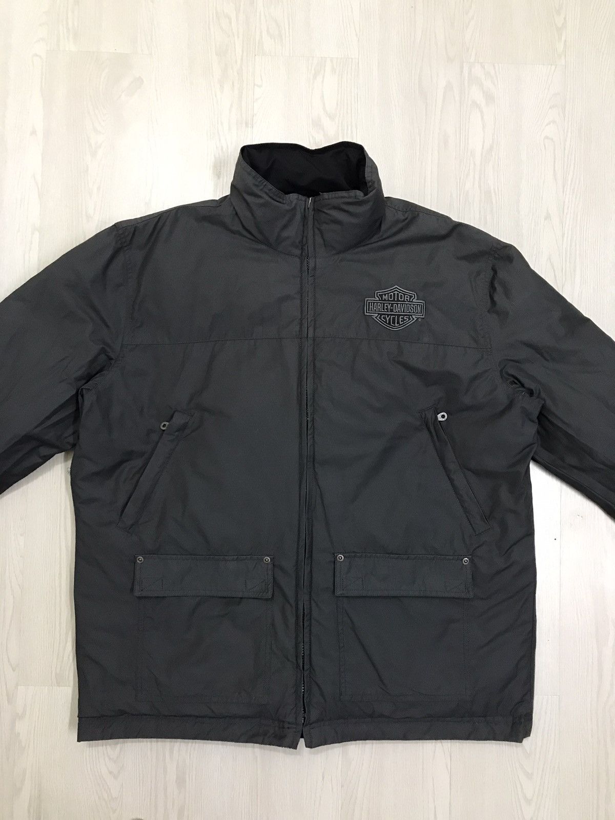 Harley Davidson × Vintage Harley Davidson Puffer Down Jacket Reversible Jacket Size US L / EU 52-54 / 3 - 10 Thumbnail