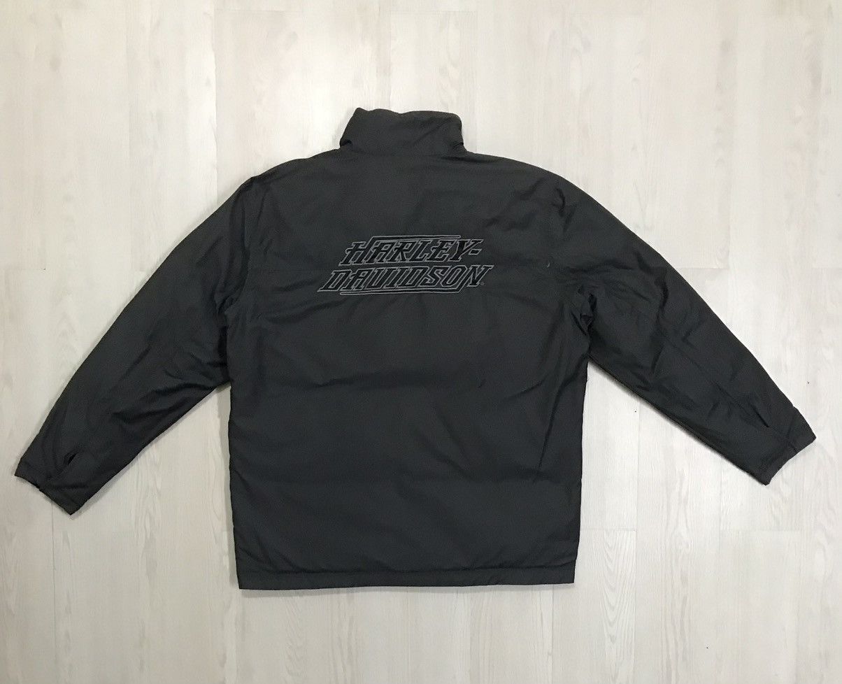 Harley Davidson × Vintage Harley Davidson Puffer Down Jacket Reversible Jacket Size US L / EU 52-54 / 3 - 4 Thumbnail