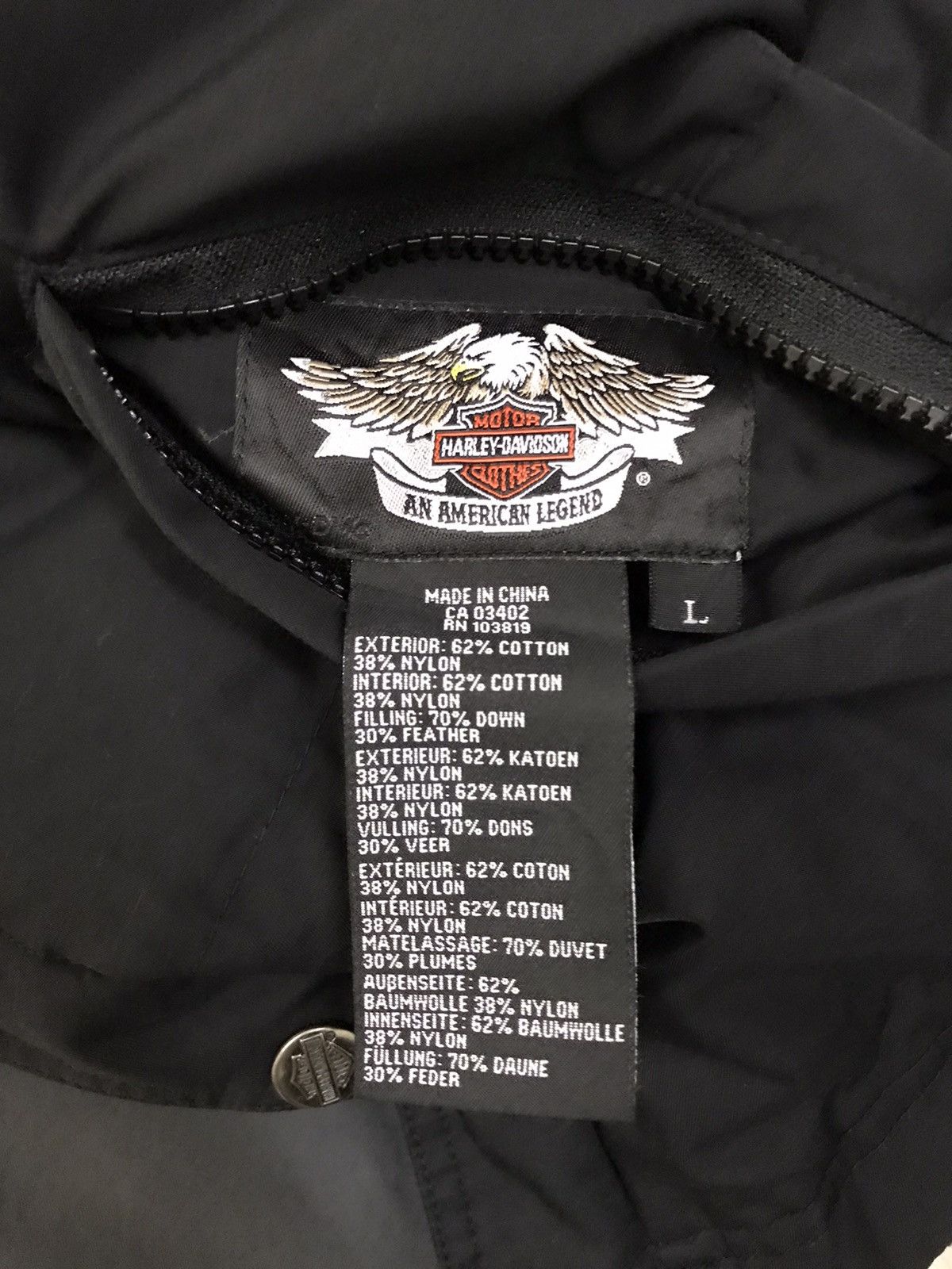 Harley Davidson × Vintage Harley Davidson Puffer Down Jacket Reversible Jacket Size US L / EU 52-54 / 3 - 22 Thumbnail