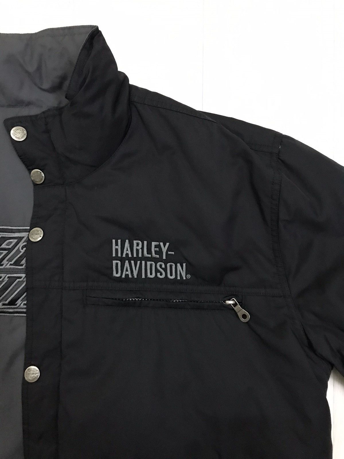 Harley Davidson × Vintage Harley Davidson Puffer Down Jacket Reversible Jacket Size US L / EU 52-54 / 3 - 17 Thumbnail