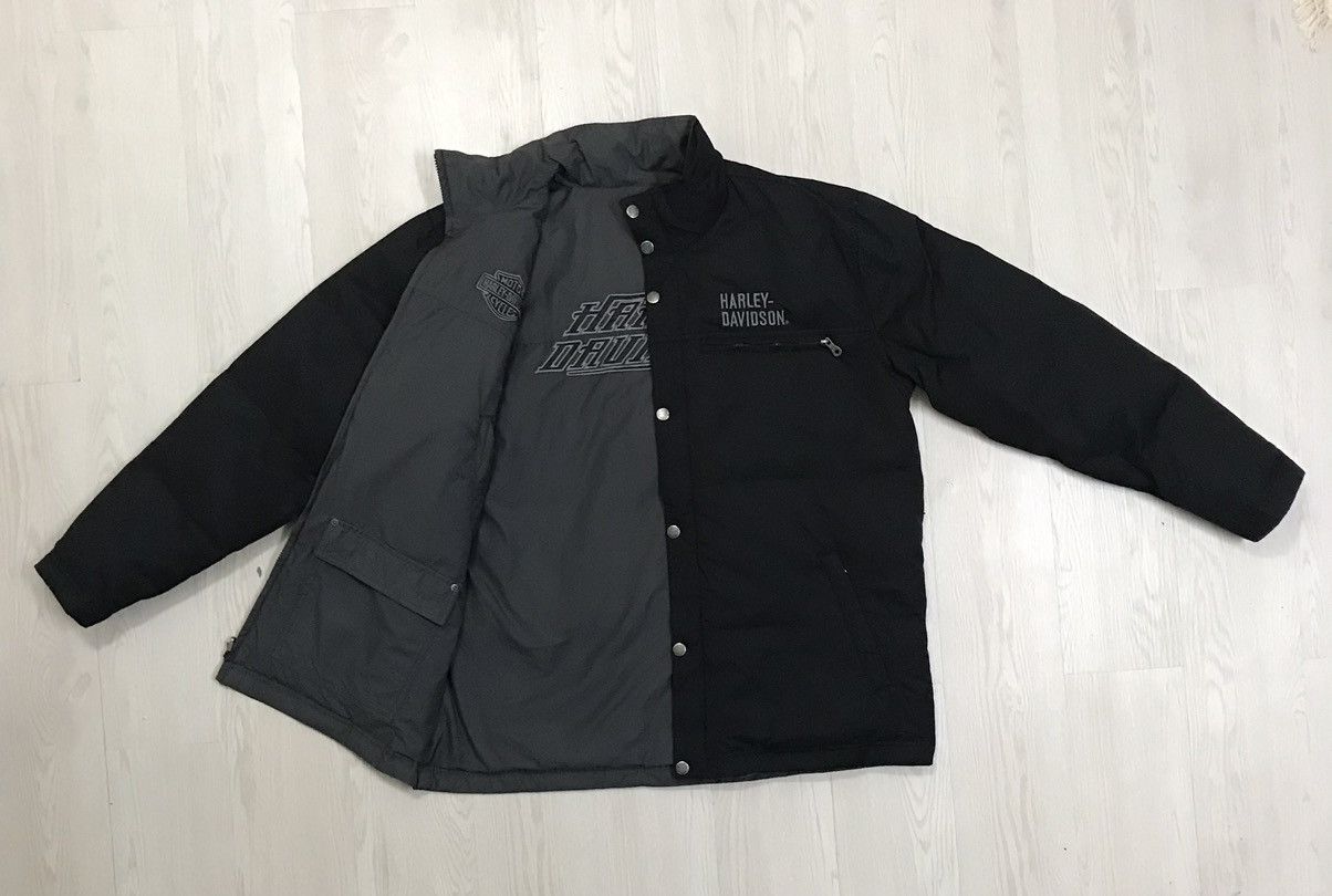 Harley Davidson × Vintage Harley Davidson Puffer Down Jacket Reversible Jacket Size US L / EU 52-54 / 3 - 13 Thumbnail