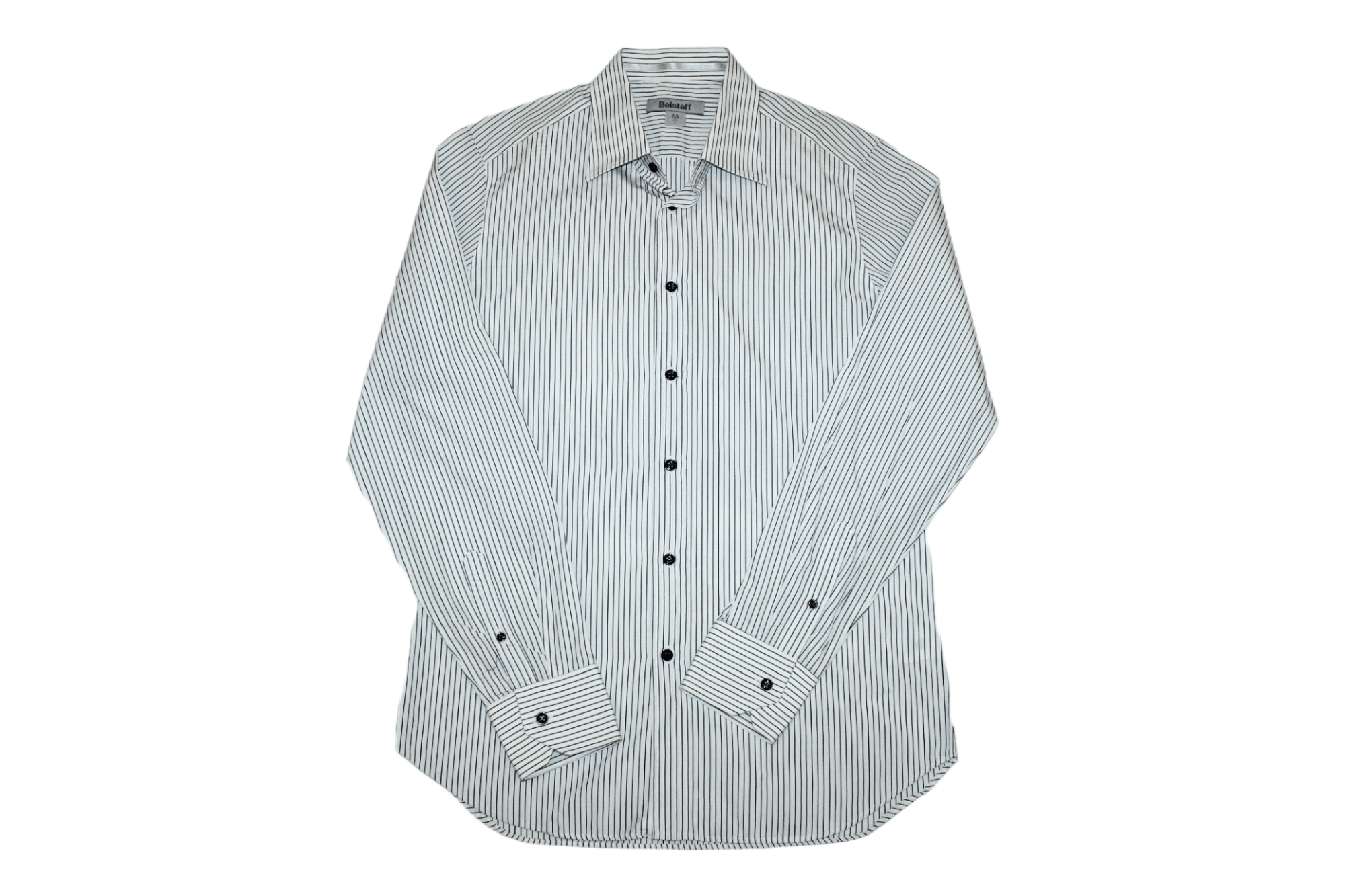 Belstaff Belstaff Button Up Striped Poplin Shirt. Made in Italy. Size US L / EU 52-54 / 3 - 1 Thumbnail
