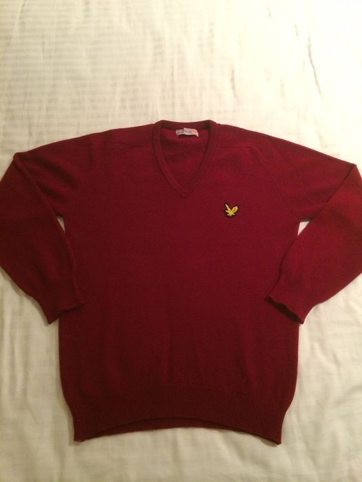 Lyle & Scott Red Cashmere Sweater Size US M / EU 48-50 / 2 - 2 Preview