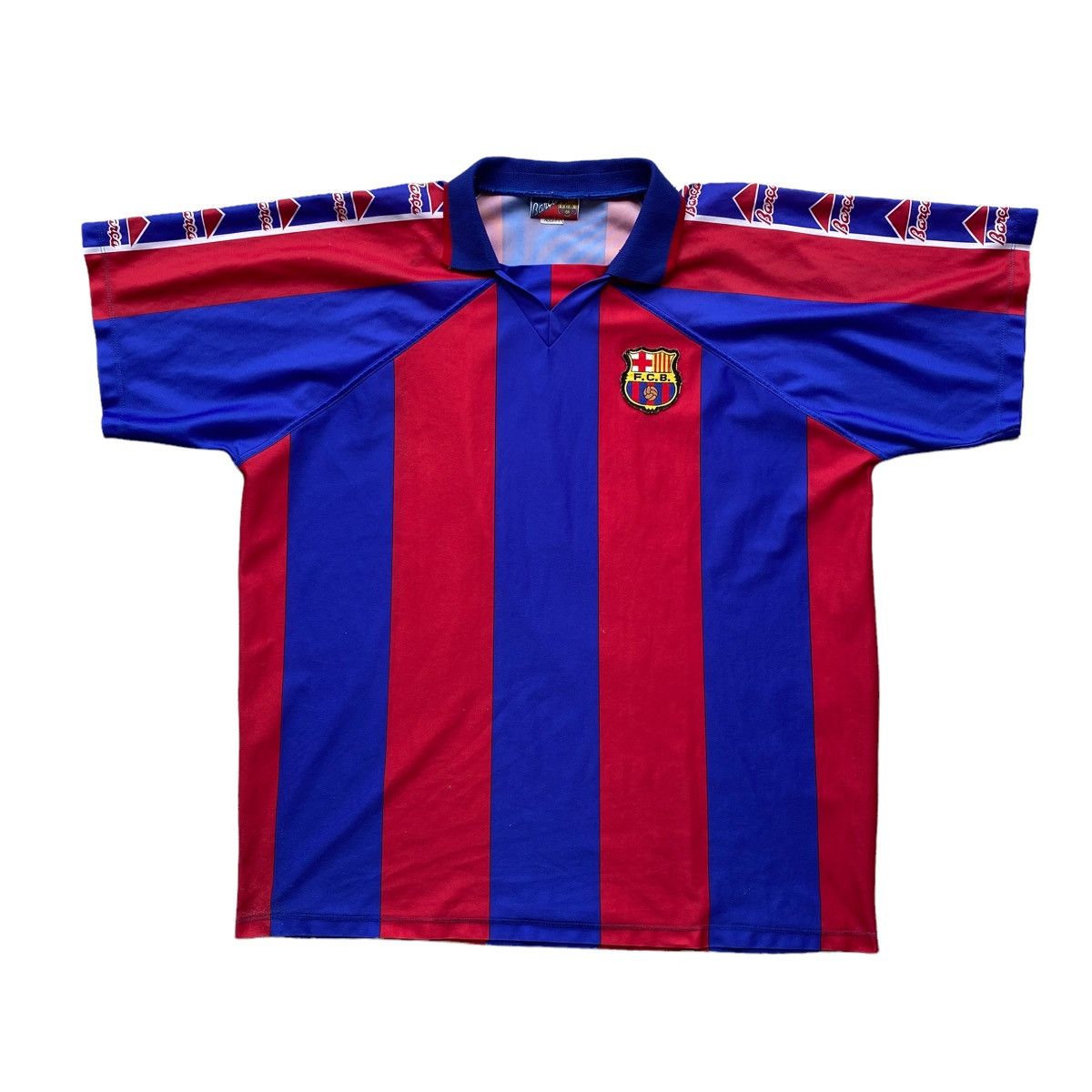 Old School Football Lovers, Shirts, Ronaldo 9 Fc Barcelona 9597 Kappa  Home Soccer Jersey