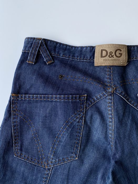 Dolce & Gabbana Archives 2000’s Overstitch Blue Denim Jeans | Grailed