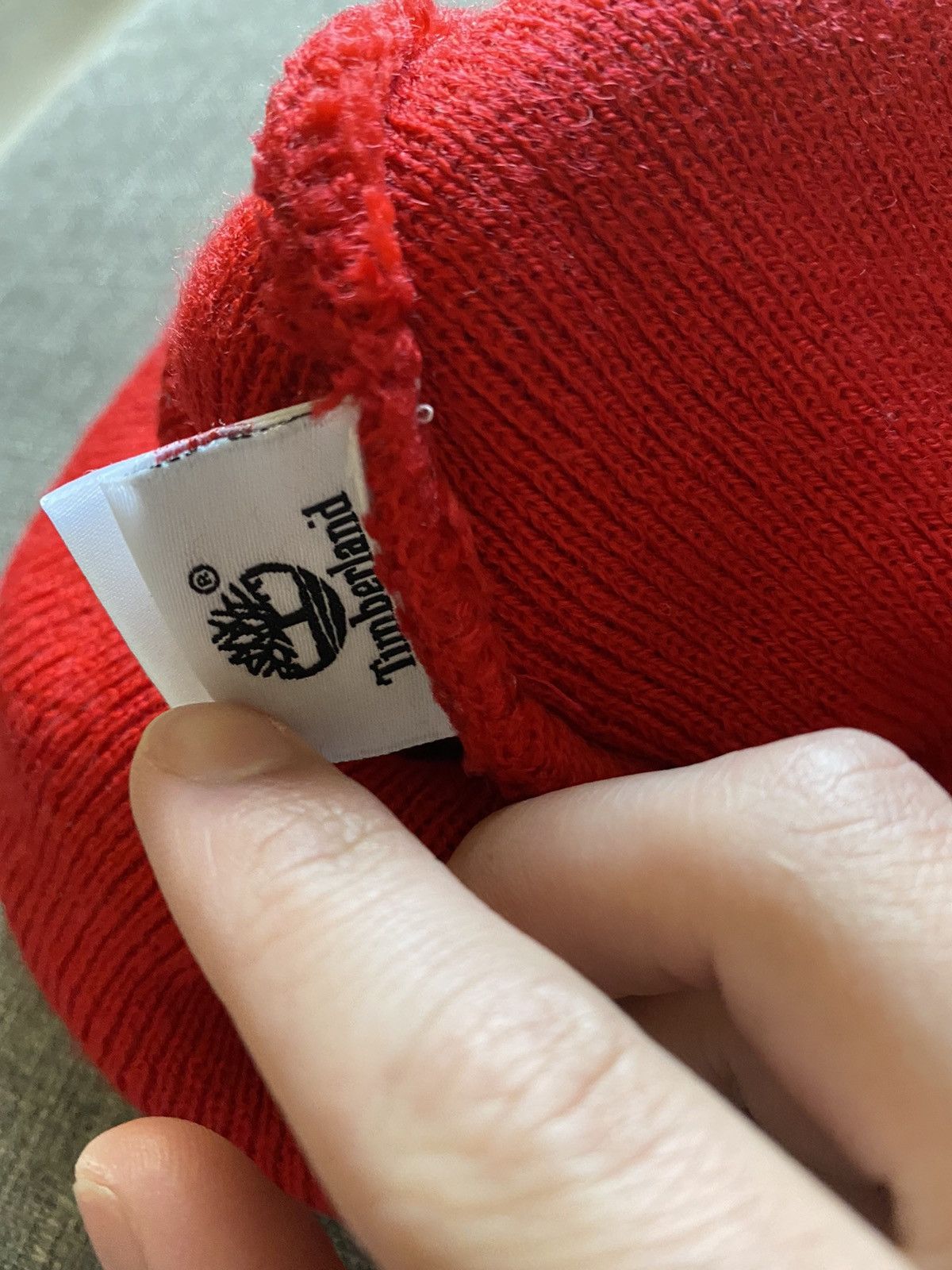 Supreme 🔴⚪️ Relaxed Supreme Timberland Beanie ⚪️🔴 Size ONE SIZE - 4 Thumbnail