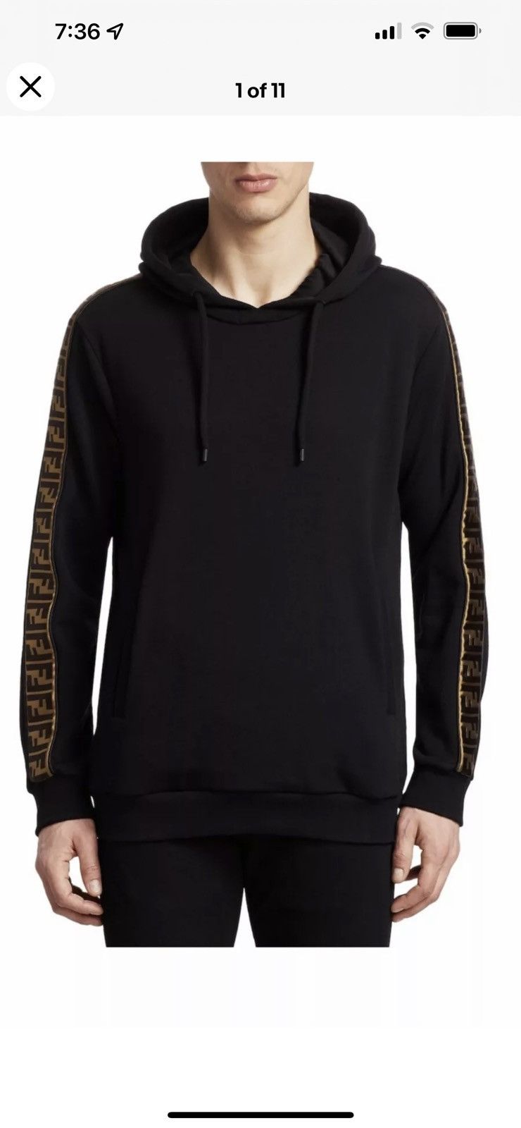 Fendi Fendi zucca silk/wool/cashmere hoodie. 54/XL. $1490 Size US L / EU 52-54 / 3 - 1 Thumbnail