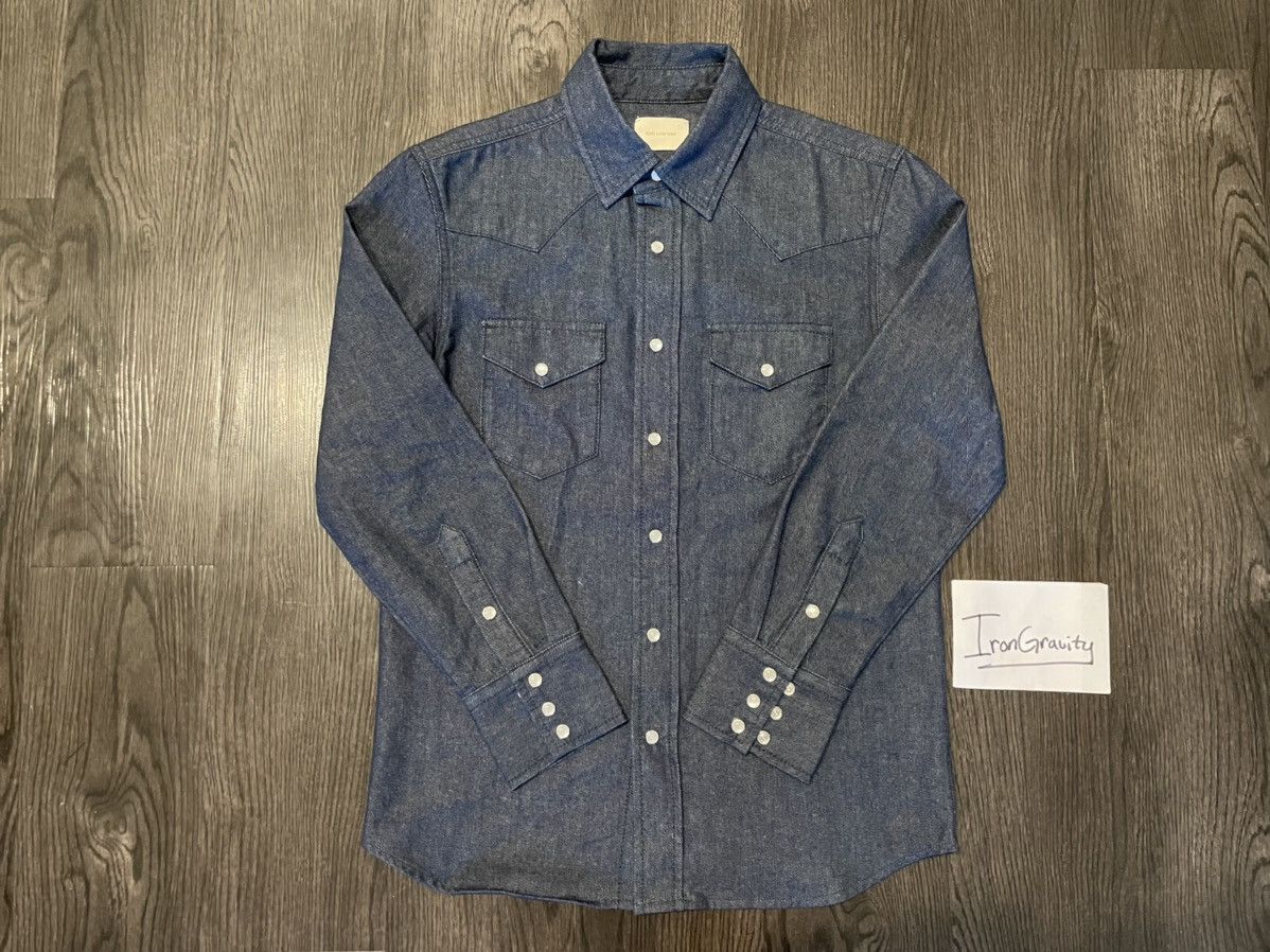Aime Leon Dore Aimé Leon Dore ALD Denim Western Shirt Dark Wash Size XS Size US XS / EU 42 / 0 - 1 Thumbnail