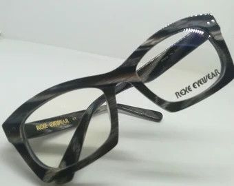 Vintage MOD REXE GENTS HORN RIM EYEGLASSES VINTAGE N.O.S. Size ONE SIZE - 2 Thumbnail