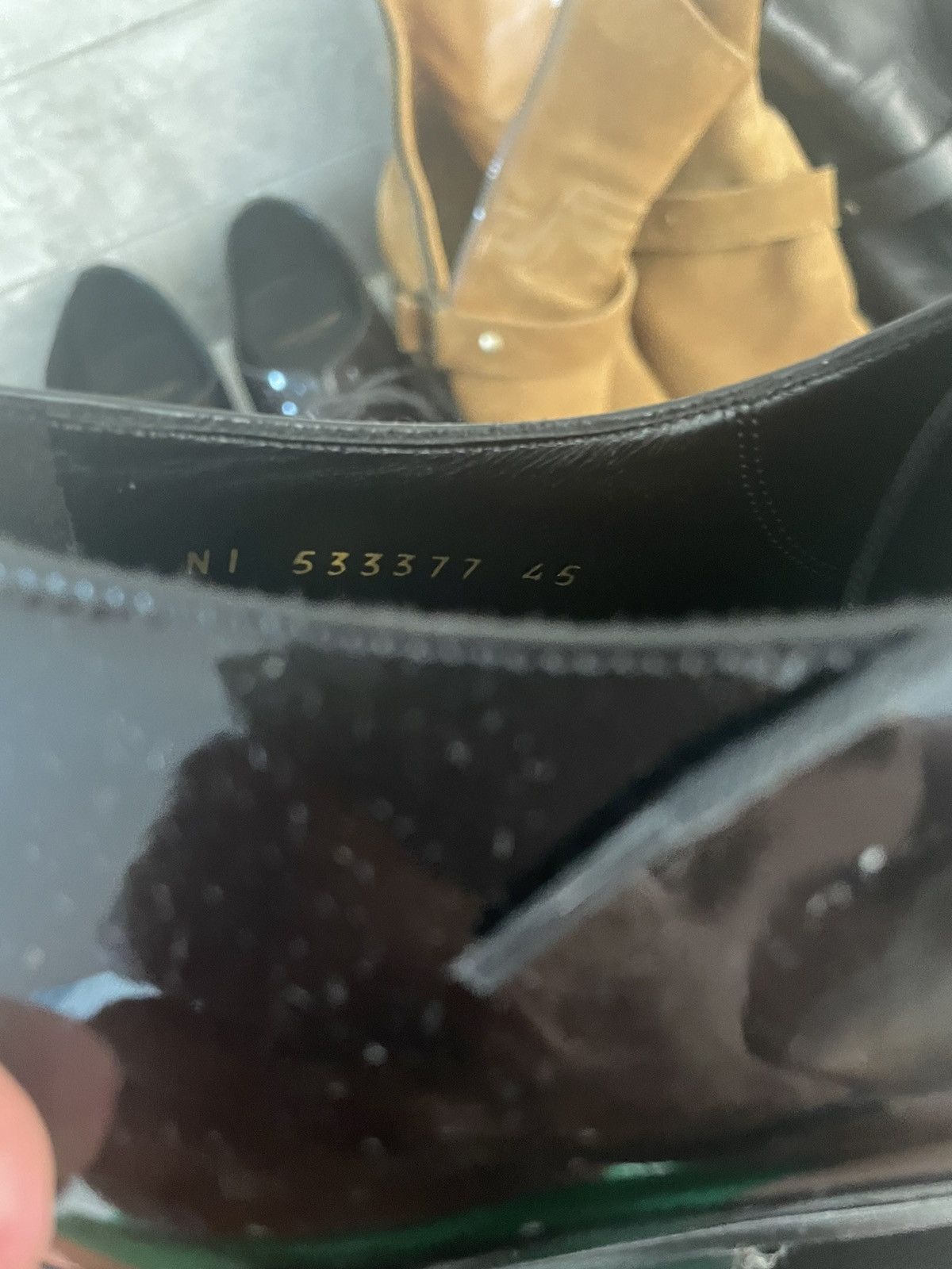 Saint Laurent Paris Hopper 30 — Patent Black Size US 12 / EU 45 - 5 Thumbnail