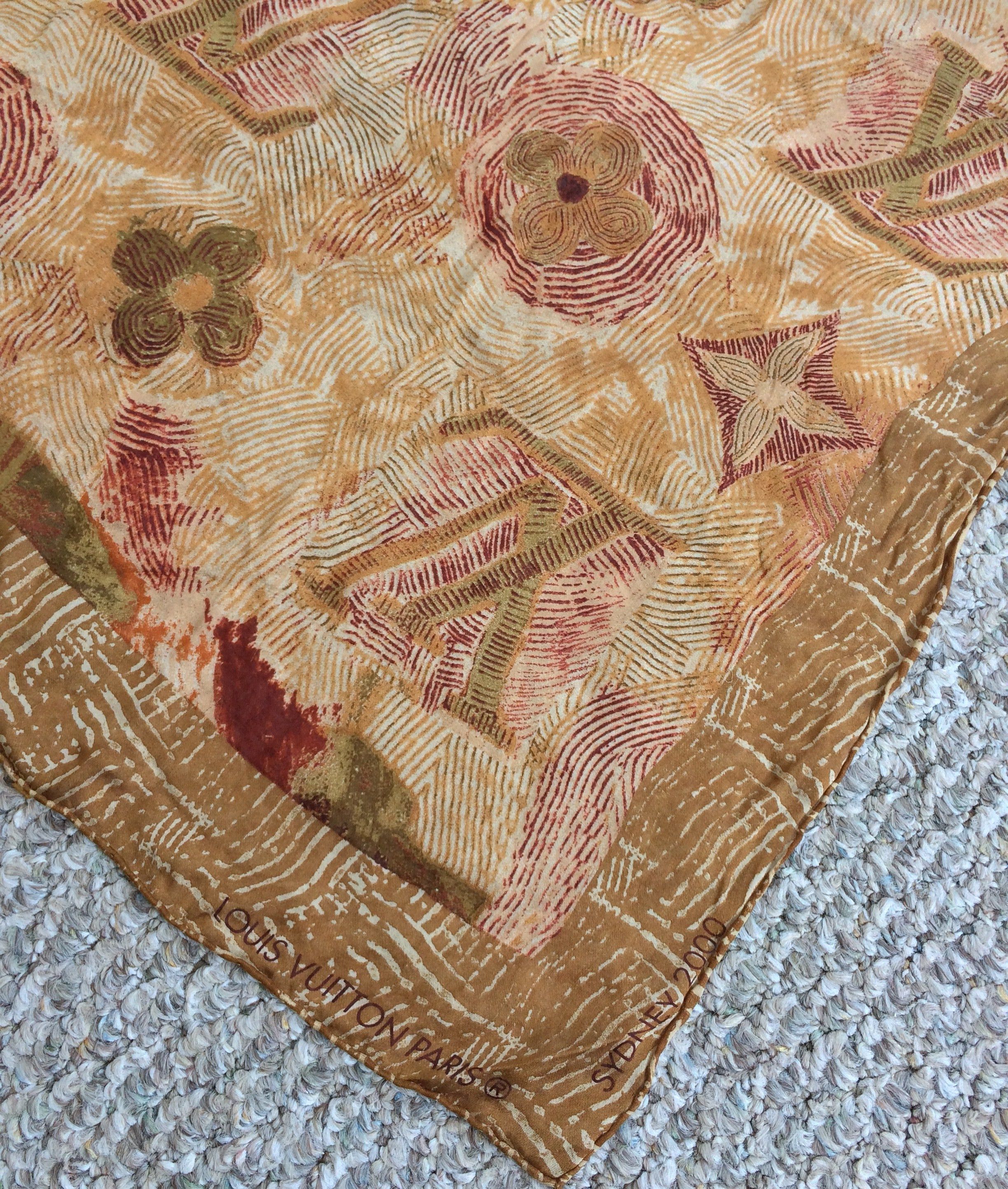 Louis Vuitton Louis Vuitton Sydney 2000 Monogram Silk Scarf Size ONE SIZE - 2 Thumbnail