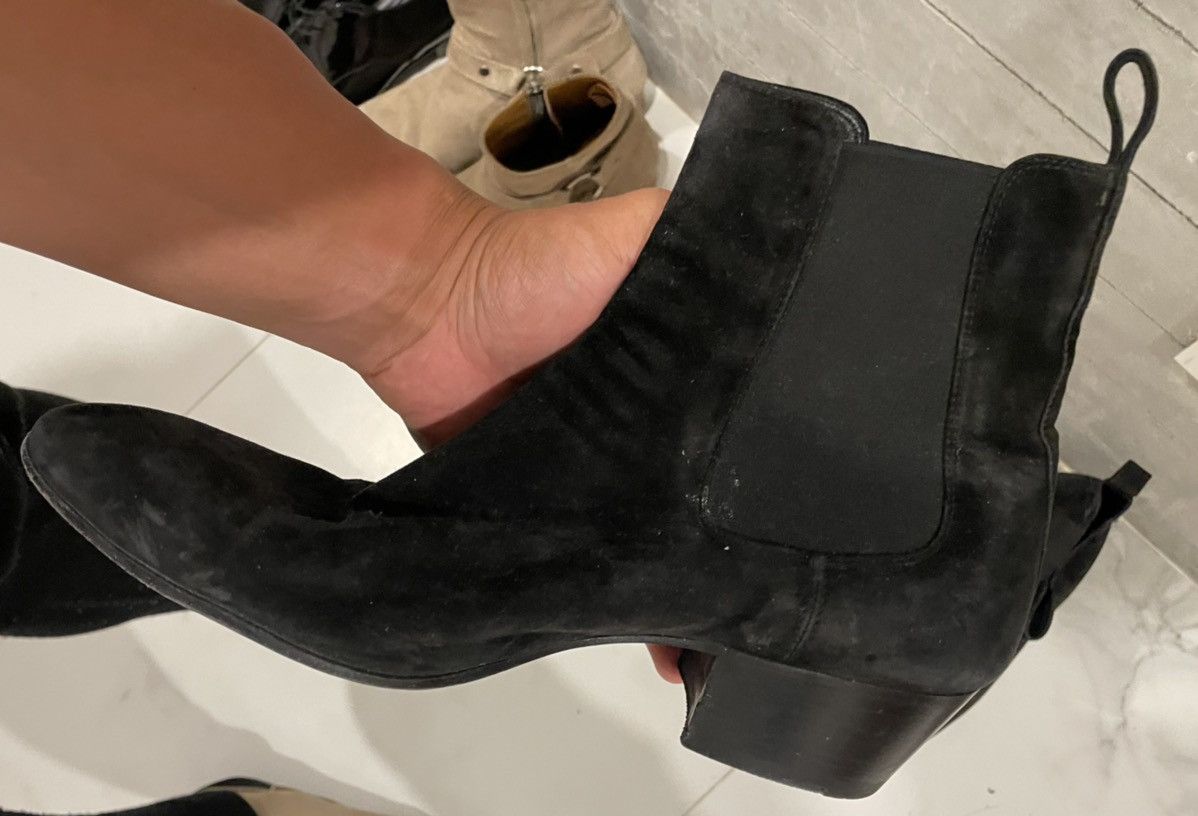 Saint Laurent Paris Saint Laurent Chelsea 50 — Black Suede Size US 12 / EU 45 - 3 Thumbnail