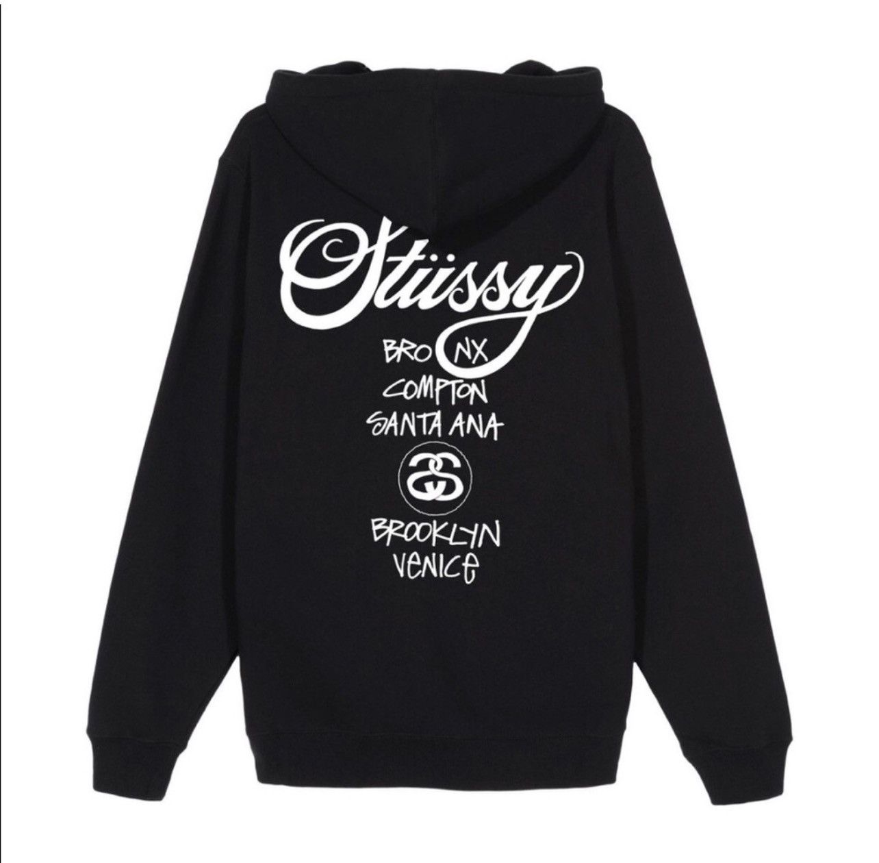 Stussy STUSSY WORLD TOUR ZIP UP HOODIE | Grailed