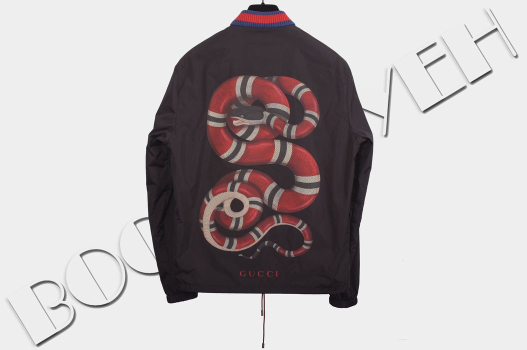 gucci snake print jacket