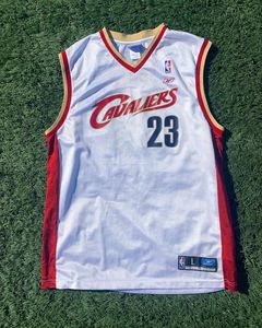 LeBRON JAMES  Cleveland Cavaliers 2003 Away Reebok Throwback NBA  Basketball Jersey