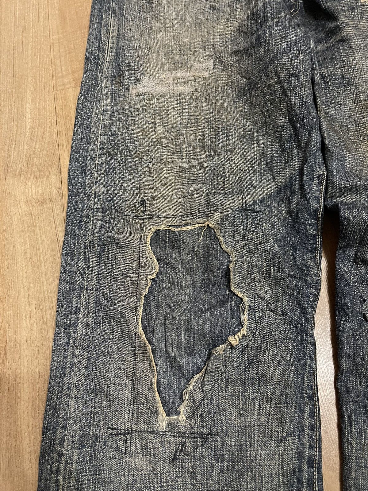 Japanese Brand × Sifury Sifury distress and dirty buckle back jeans Size US 35 - 3 Thumbnail