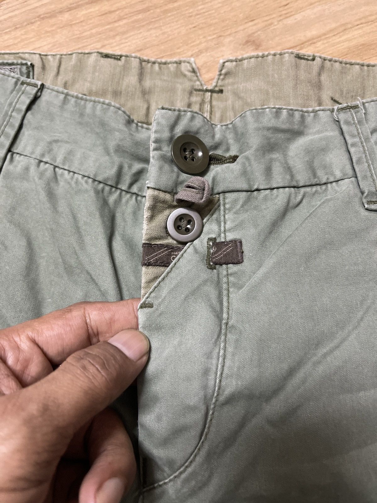 Marithe + Francois Girbaud Marithe Francois Girbaud army green styel casual pants Size US 33 - 3 Thumbnail