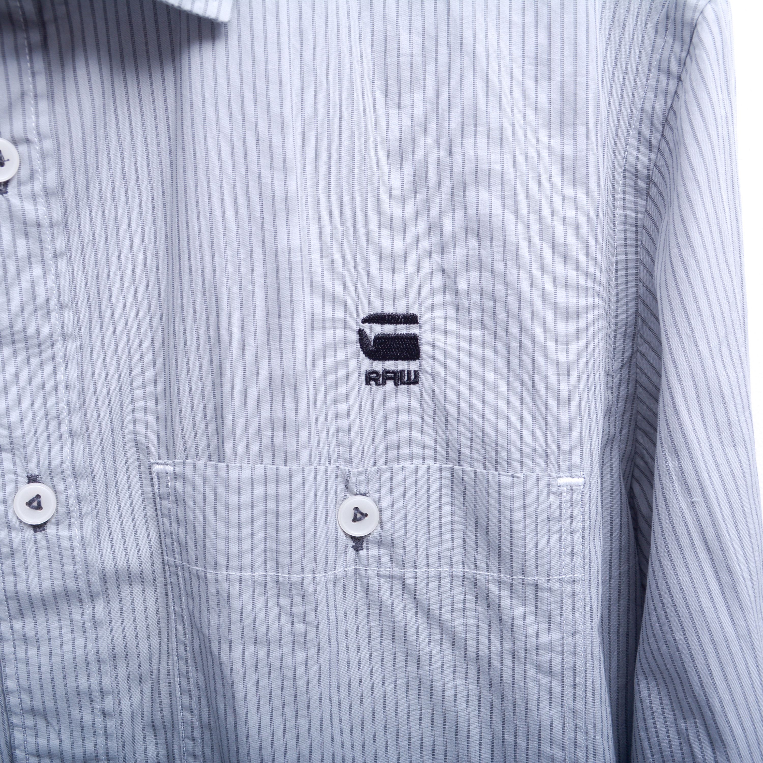 G-Star Casual Pinstriped Shirt Button Up Long Sleeve Cotton Top Size US M / EU 48-50 / 2 - 3 Thumbnail