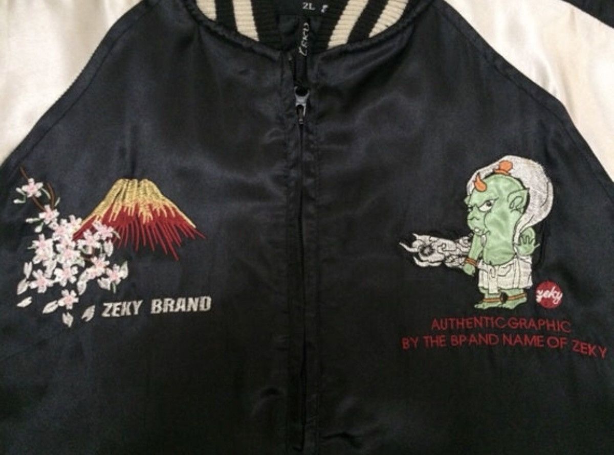 Other Sukajan Japan Souvenirs Embroidery Satin Jacket Size US L / EU 52-54 / 3 - 4 Thumbnail
