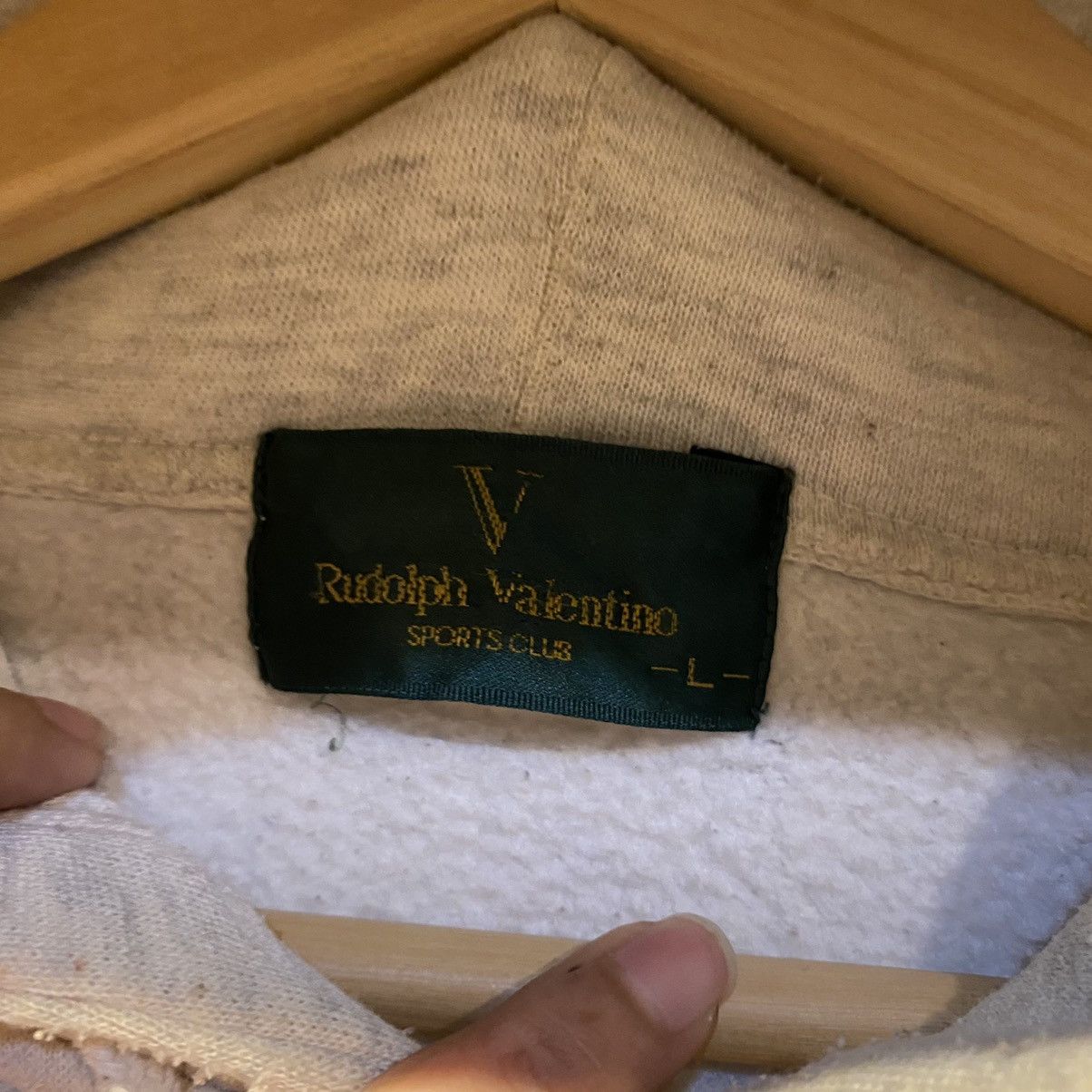 Valentino × Vintage VINTAGE‼️Rudolph Valentino Sports Club Embroided Hoodie Size US L / EU 52-54 / 3 - 8 Thumbnail