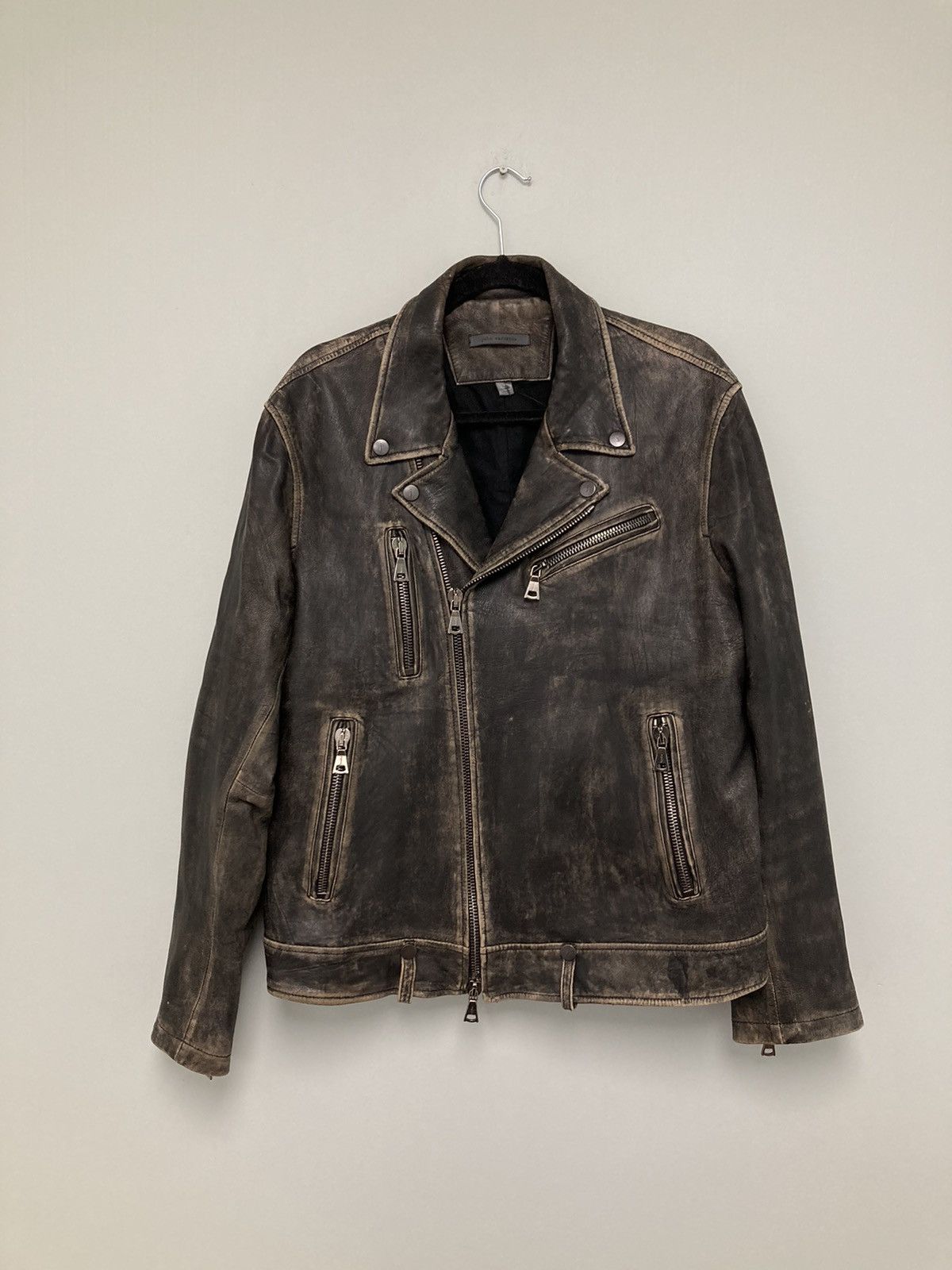 John Varvatos Asymmetric biker jacket. 48 Size US M / EU 48-50 / 2 - 8 Thumbnail