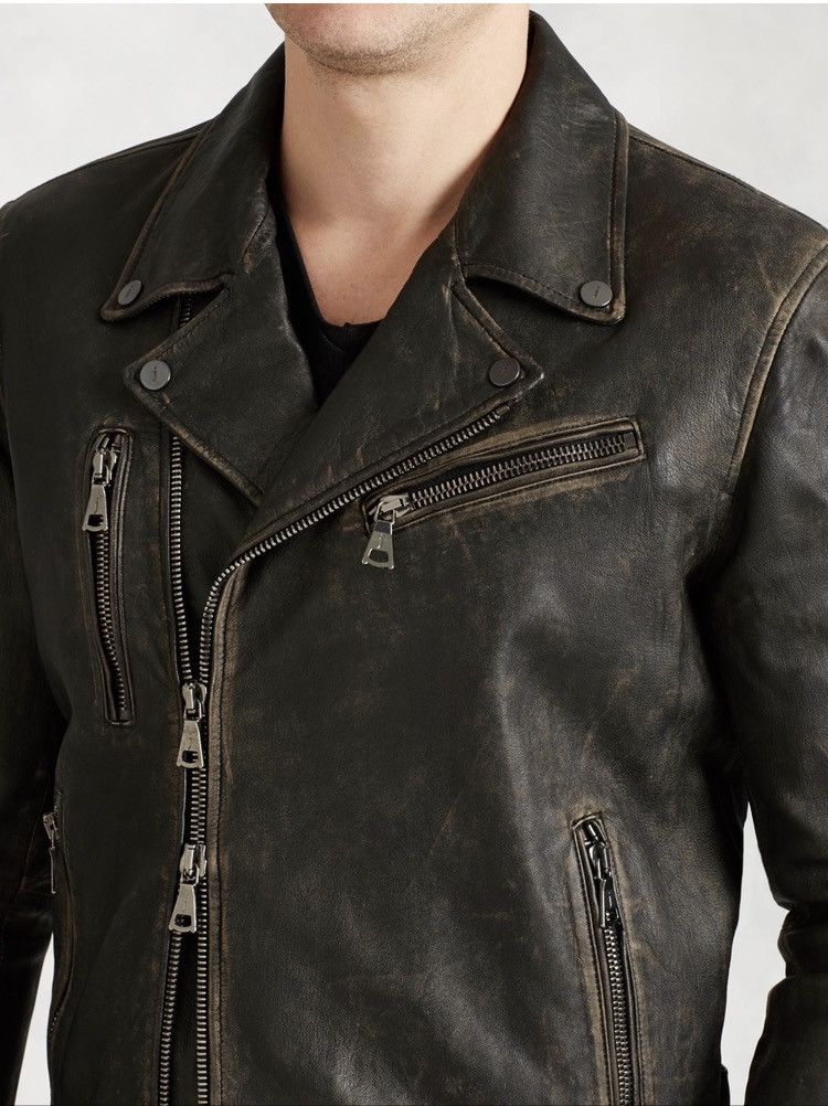John Varvatos Asymmetric biker jacket. 48 Size US M / EU 48-50 / 2 - 2 Thumbnail